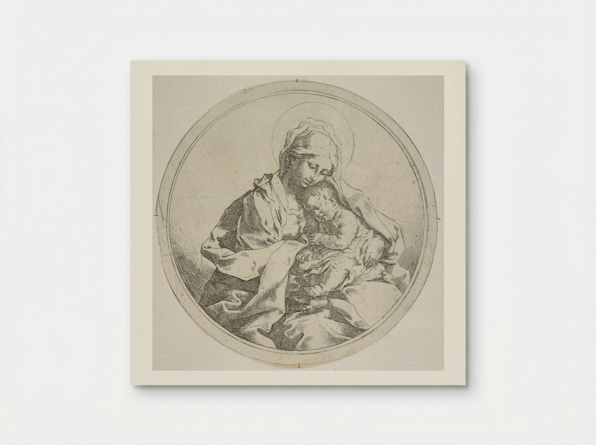 Madonna and Child in the Round - Guido Reni - Poster