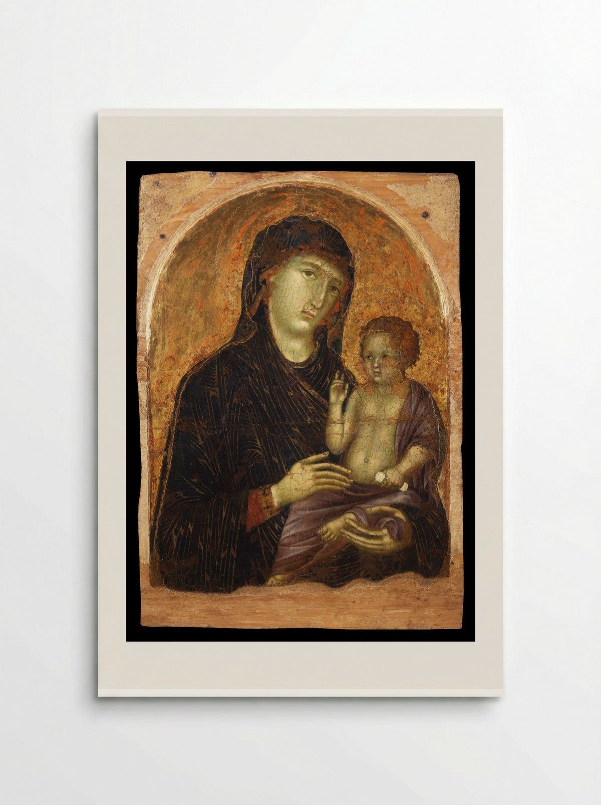 Madonna and Child on a Throne - Duccio di Buoninsegna - Poster