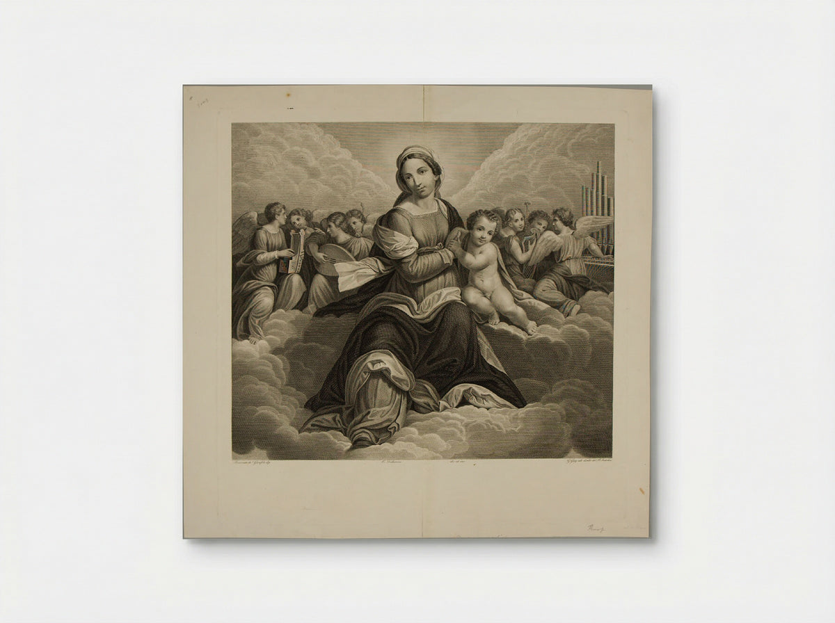 Madonna and Child with Angels - Carlo della Rocca - Poster