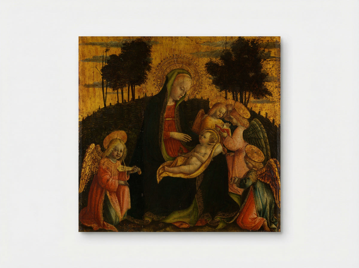 Madonna and Child with Angels - Vincenzo Foppa - Poster