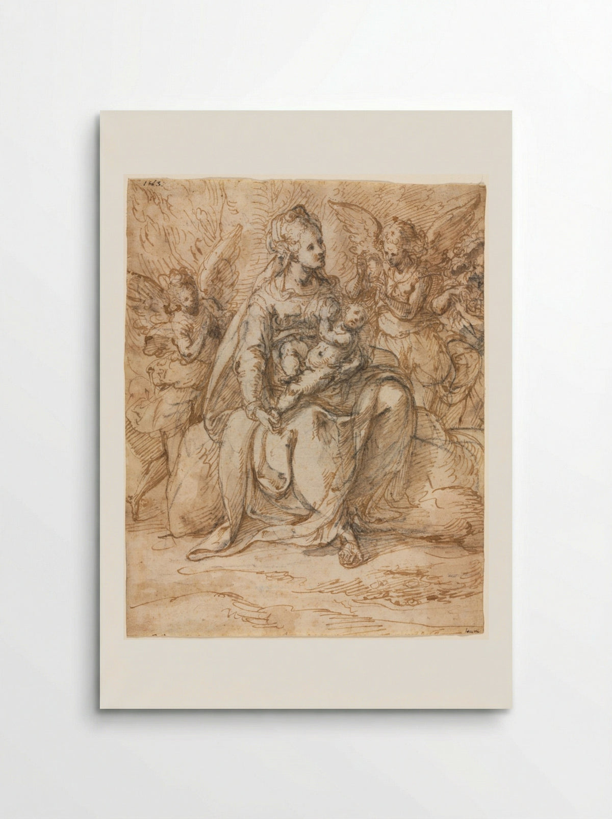 Madonna and Child with Angels - Aurelio Luini - Poster