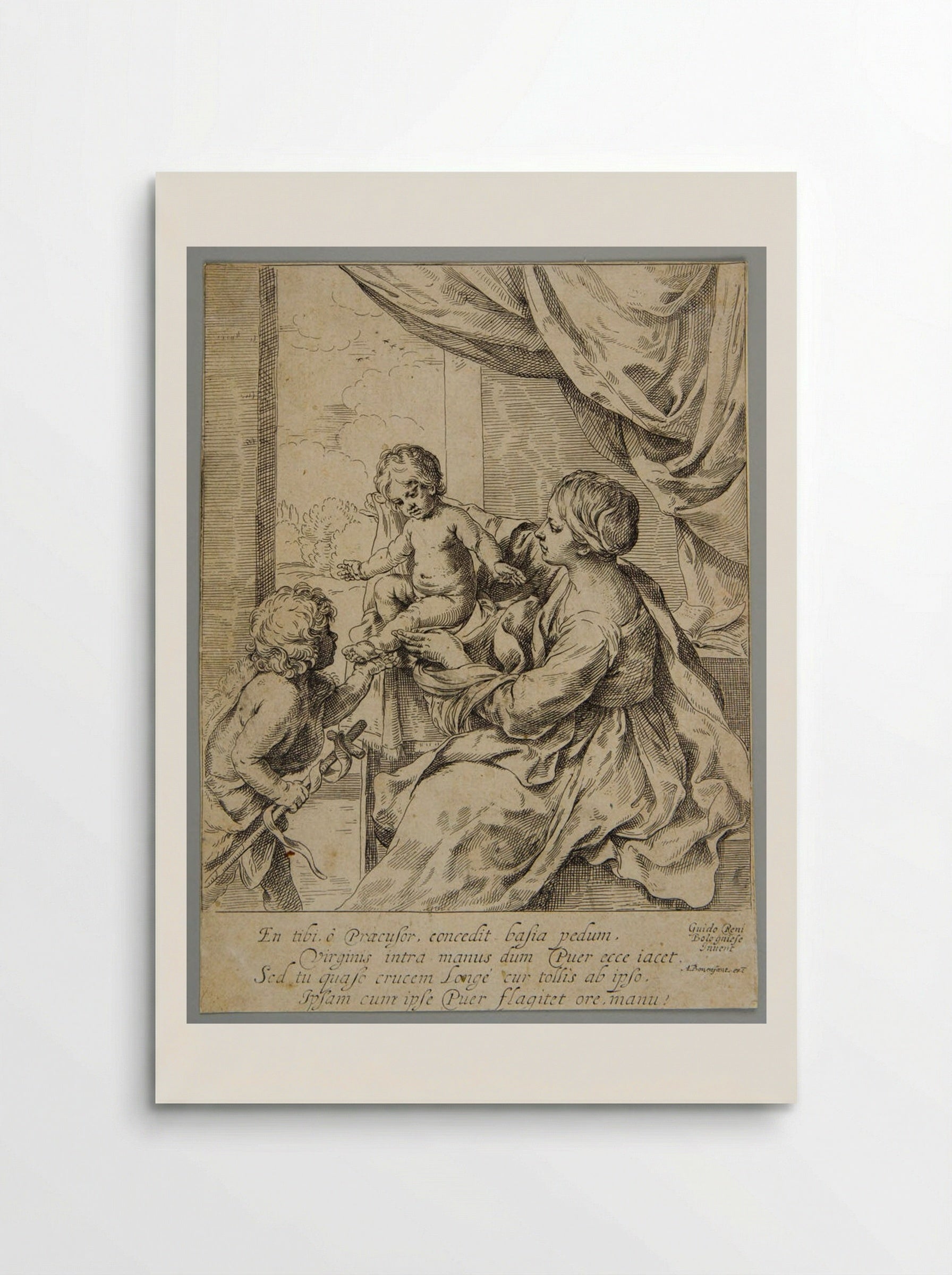 Madonna and Child with Saint John - Guido Reni - Poster