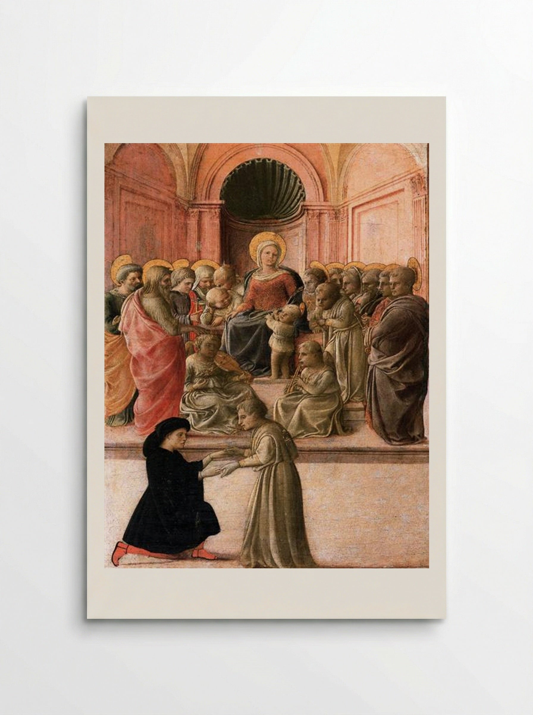 Madonna and Child with Saints, Angels and a Donor - Filippo Lippi - Poster