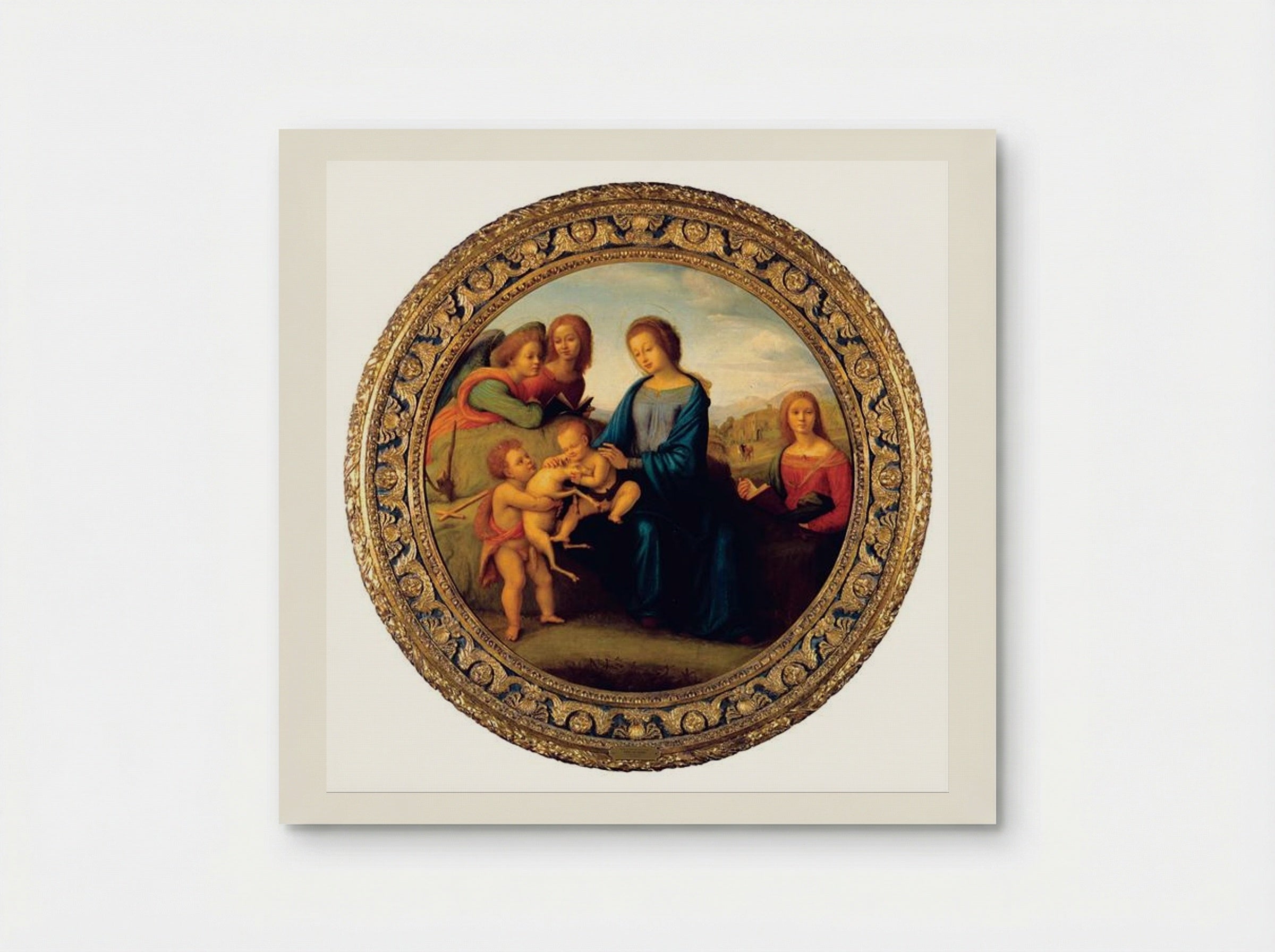 Madonna and Child with Saints and Angels - Piero di Cosimo - Poster
