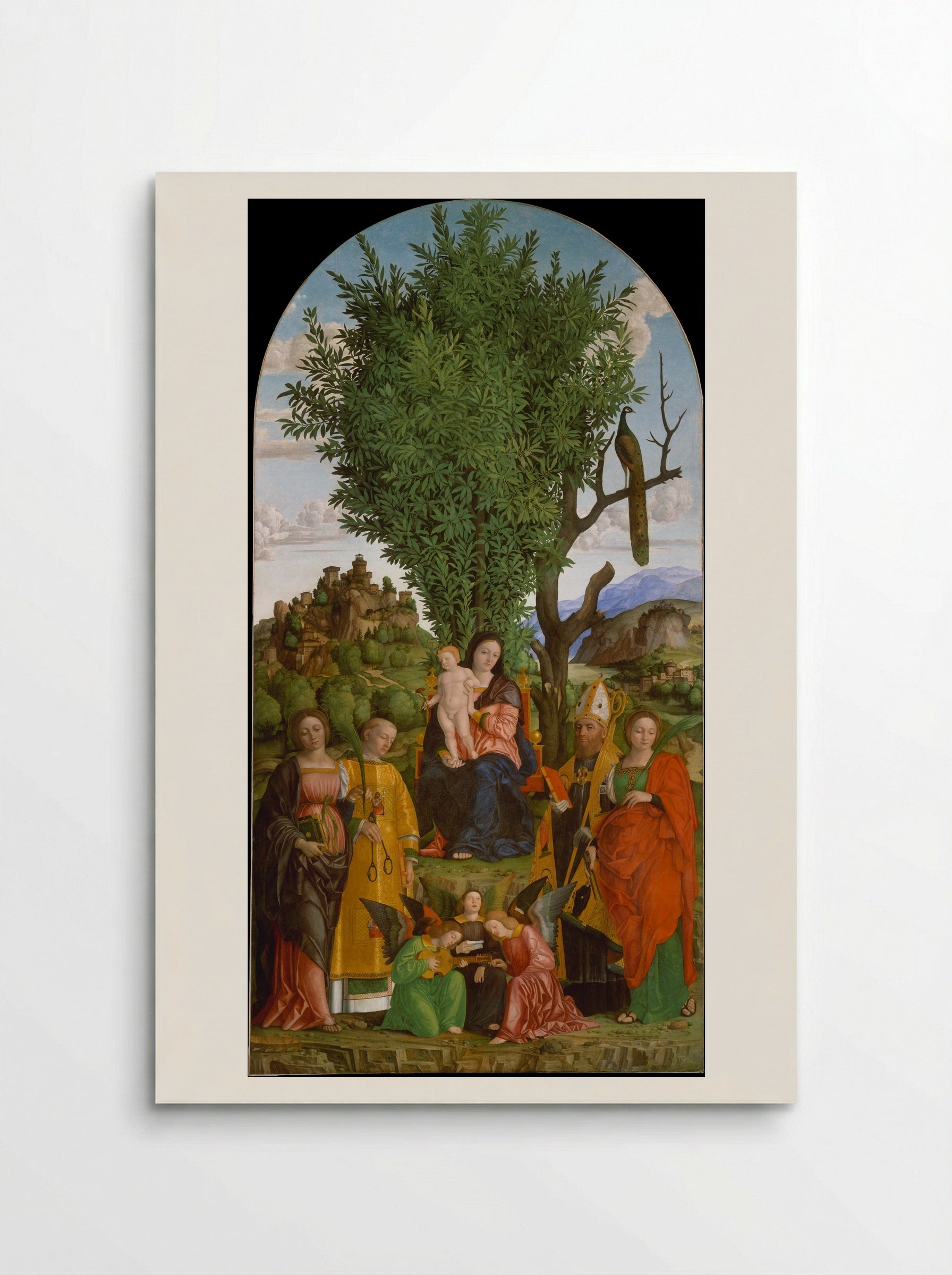 Madonna and Child with Saints - Girolamo dai Libri - Poster
