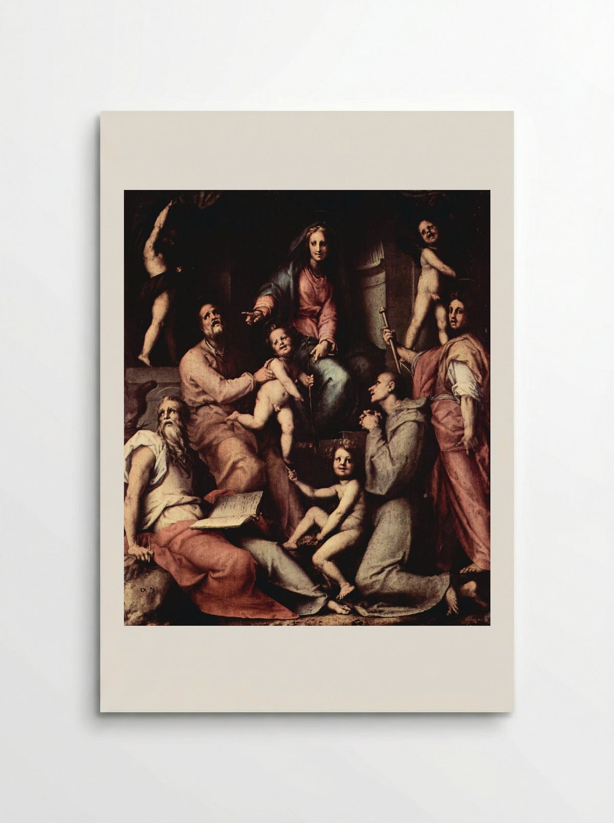 Madonna and Child with Saints - Jacopo Pontormo - Poster