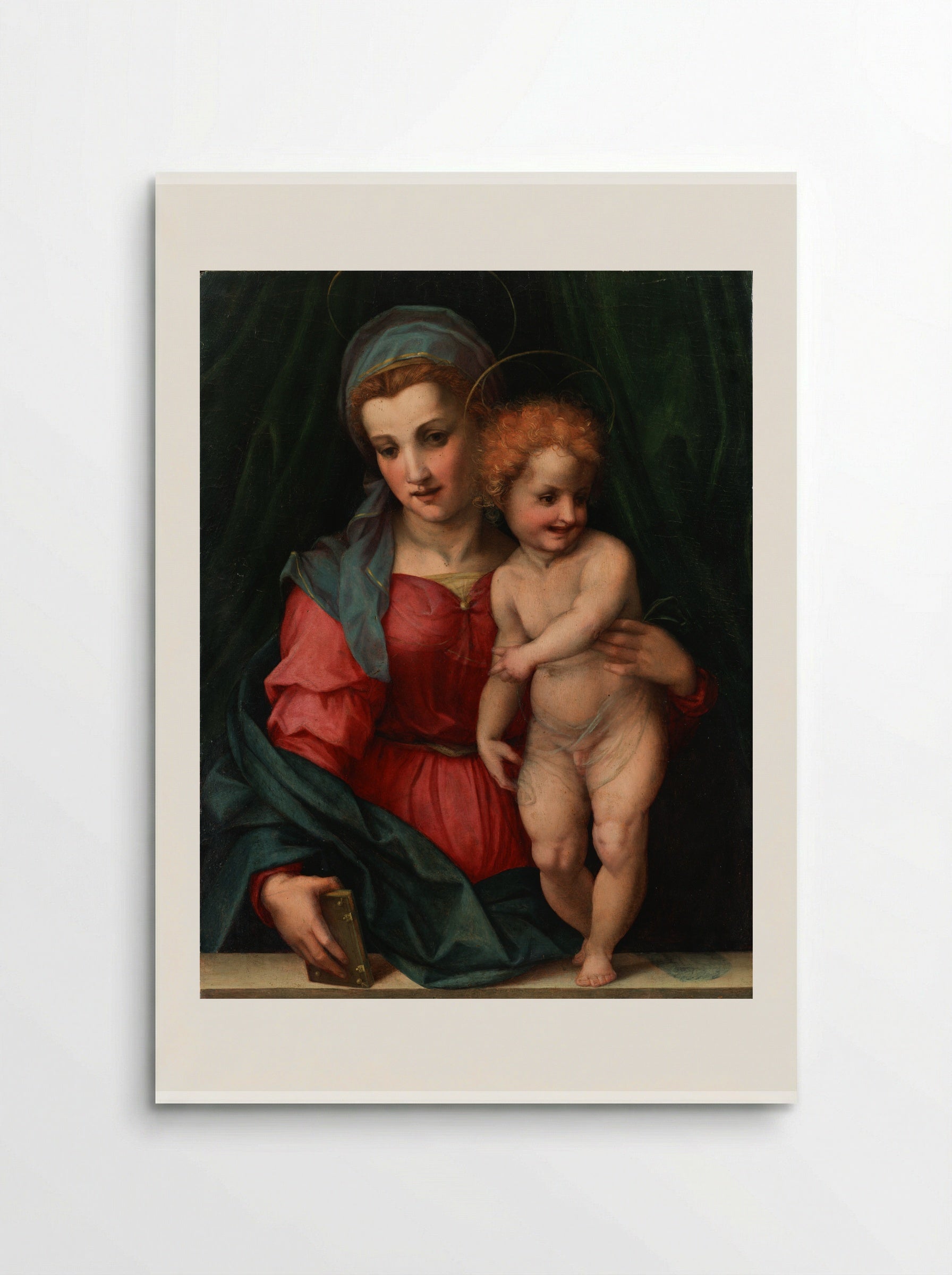 Madonna and Child with St. Elisabeth, the Infant St. John, and Two Angels - Andrea del Sarto - Poster