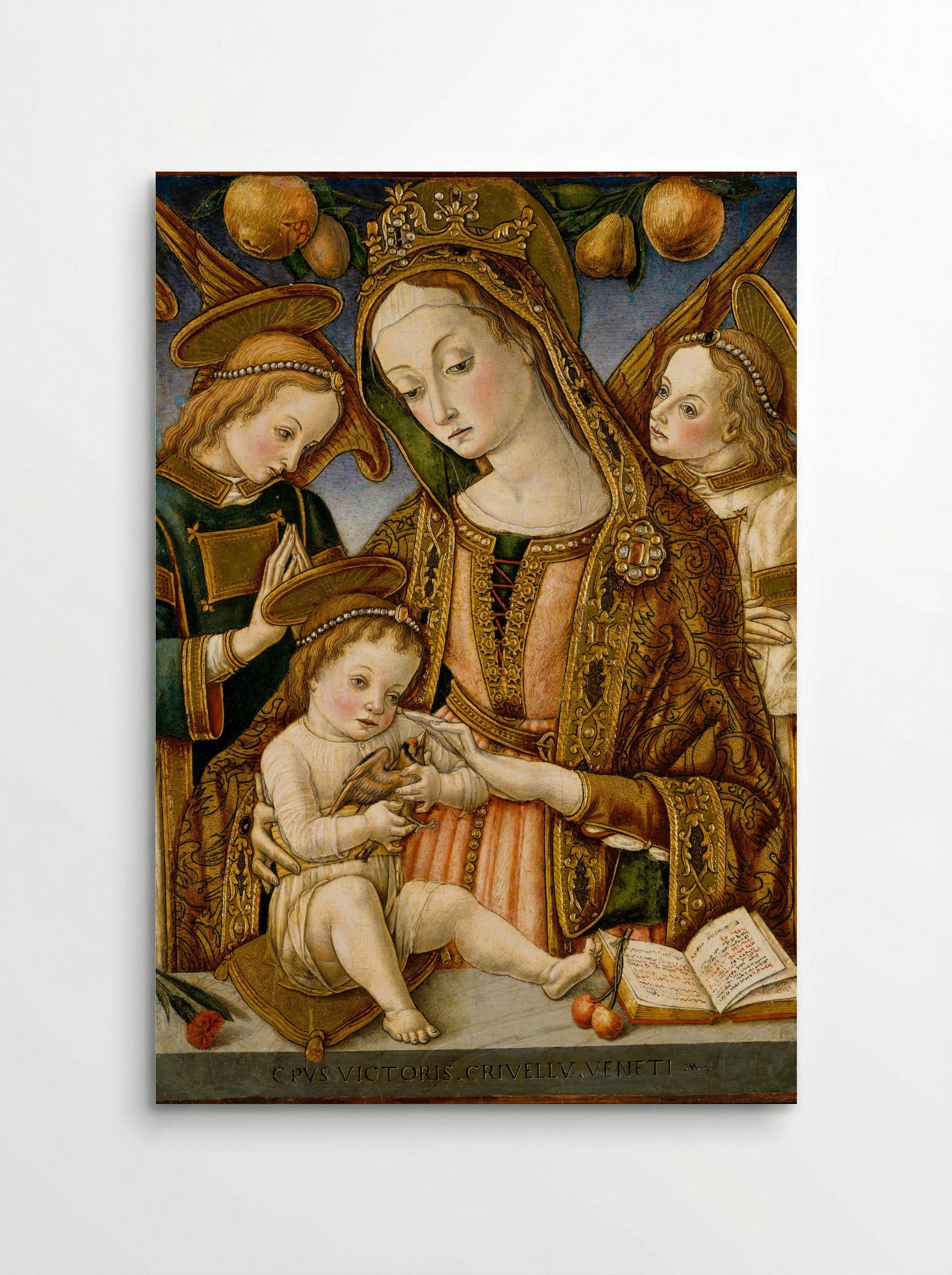 Madonna and Child with Two Angels - Vittore Crivelli - Poster