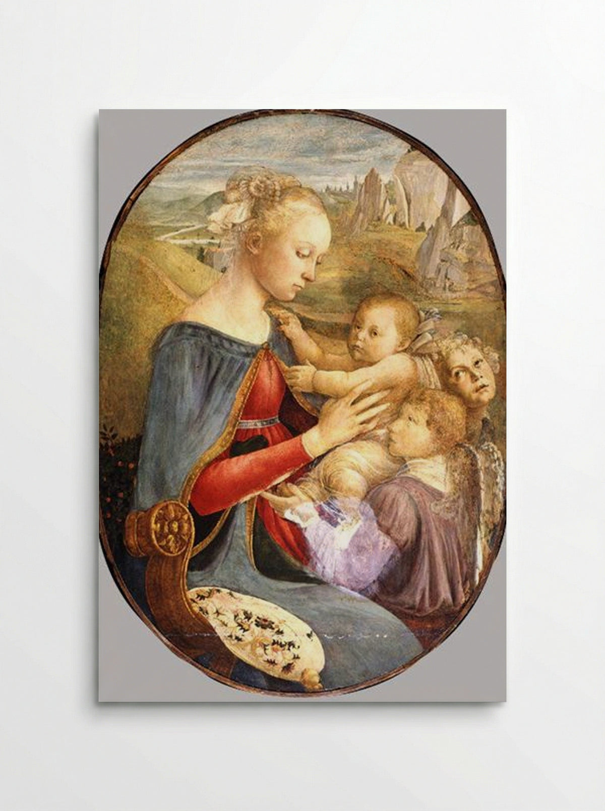 Madonna and Child with Two Angels - Sandro Botticelli - Poster