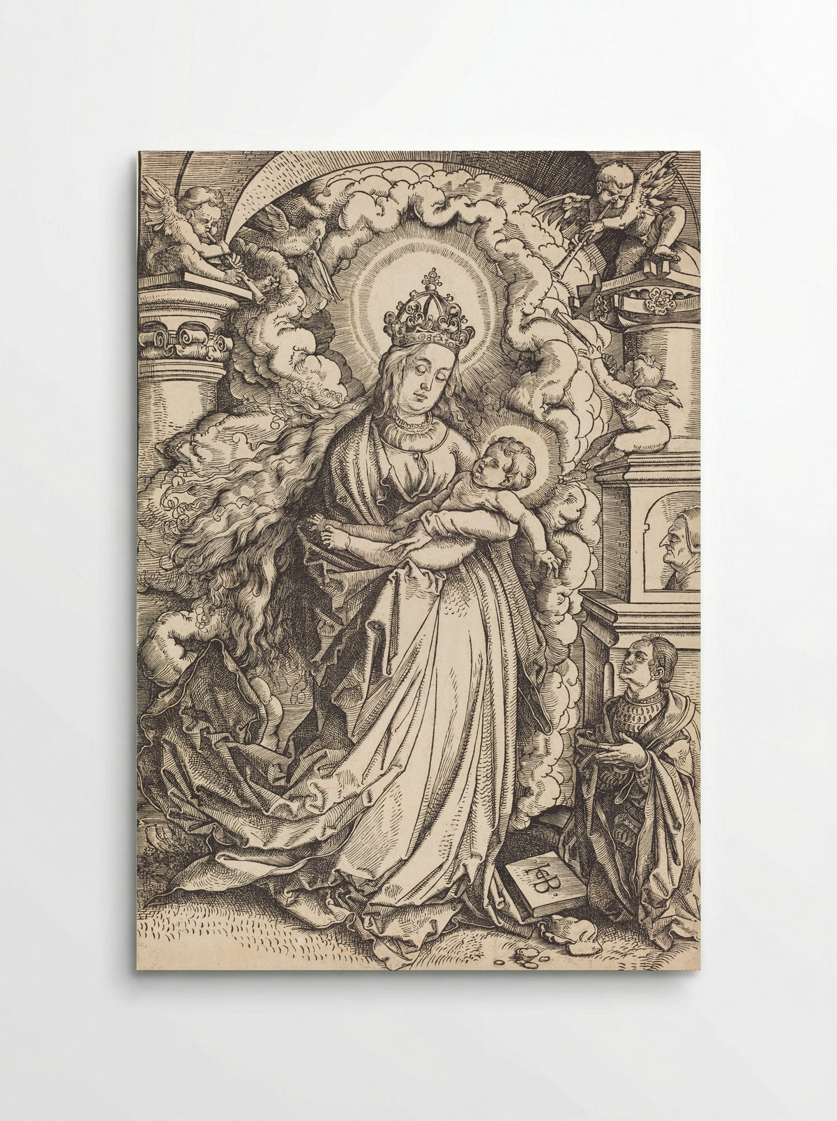 Madonna and Child with a Donor - Hans Baldung Grien - Poster