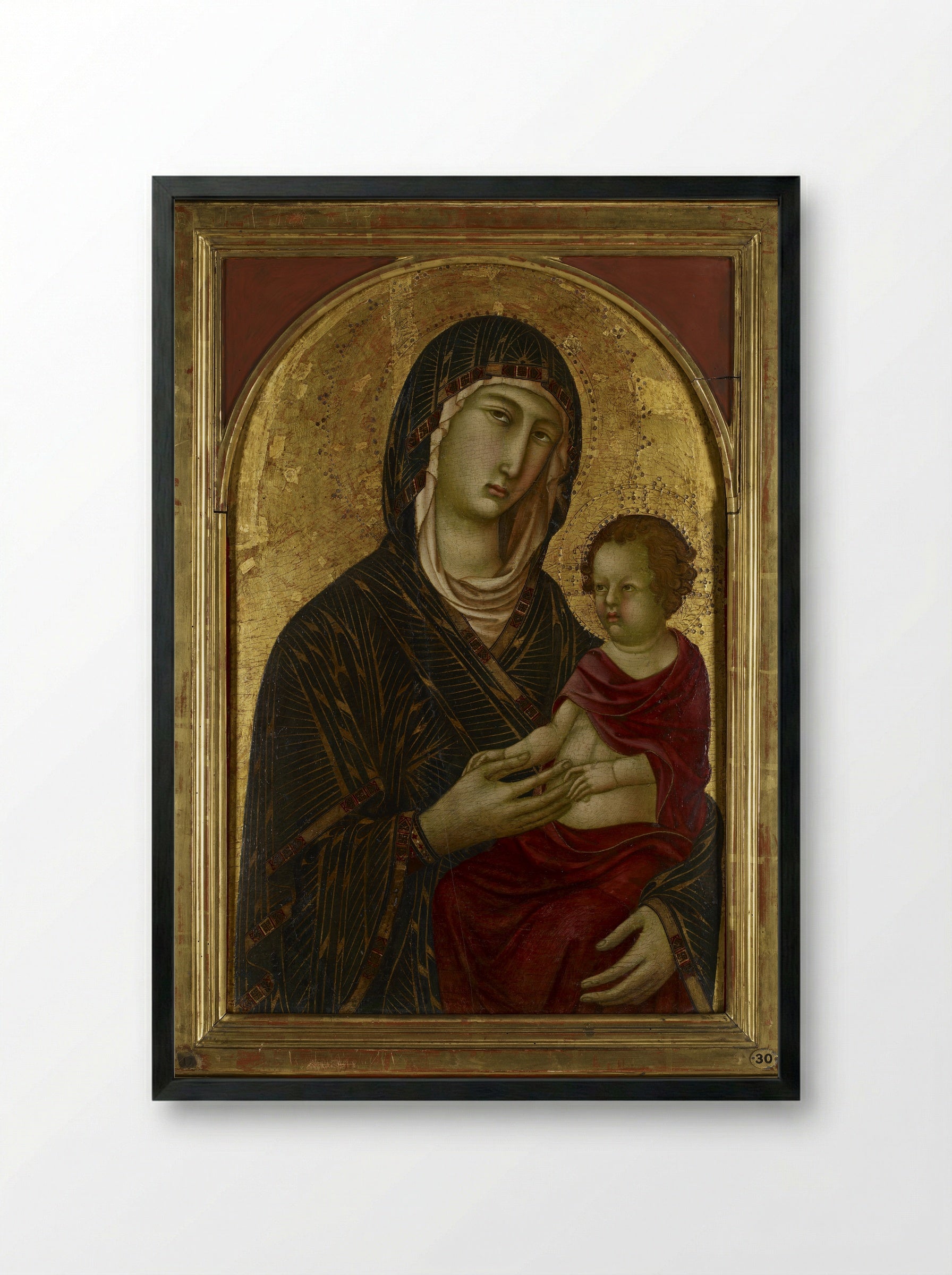 Madonna and Child - Segna di Buonaventura - Framed Print Black