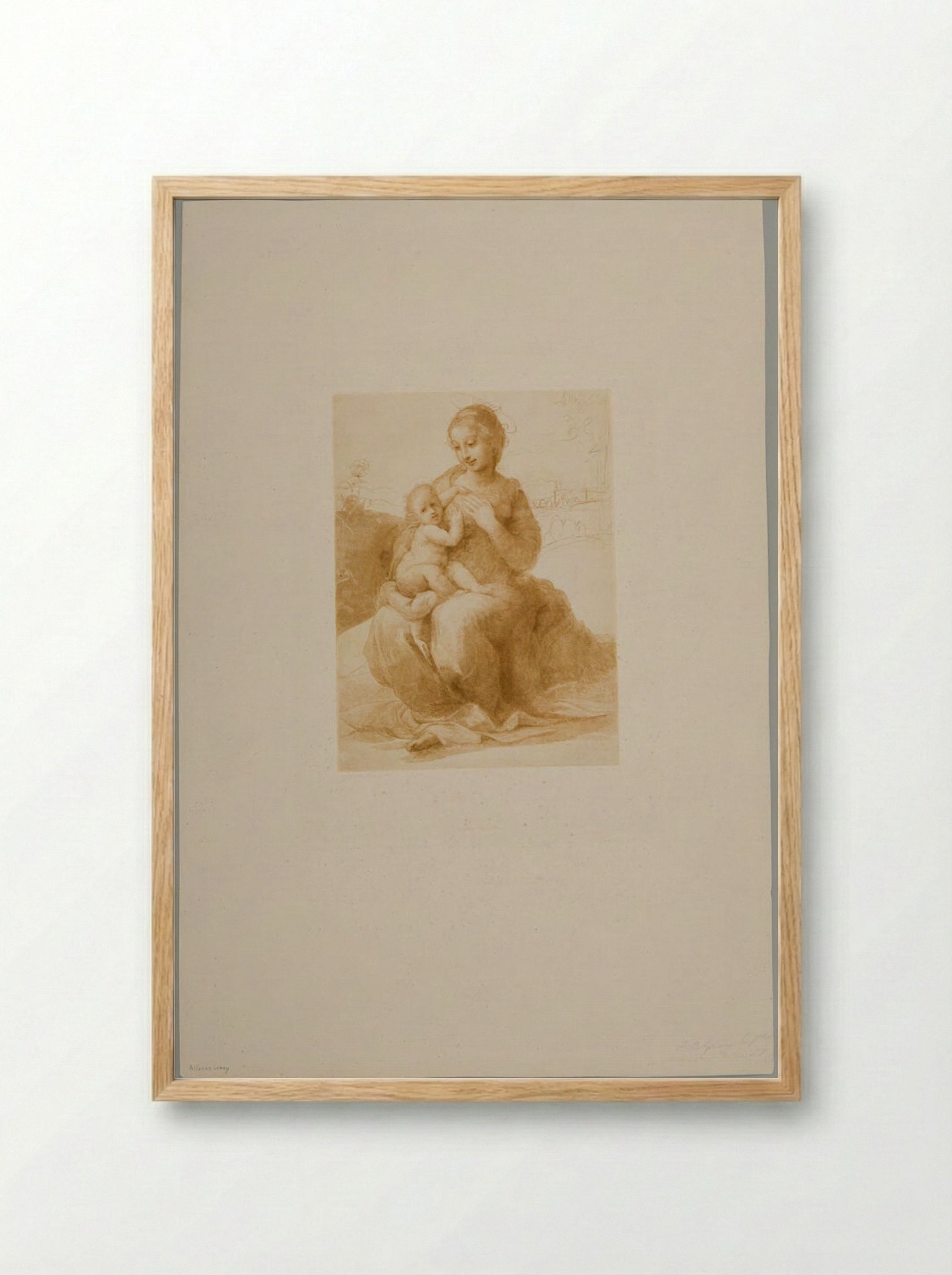 Madonna and Child - Alphonse Leroy - Framed Print Wood