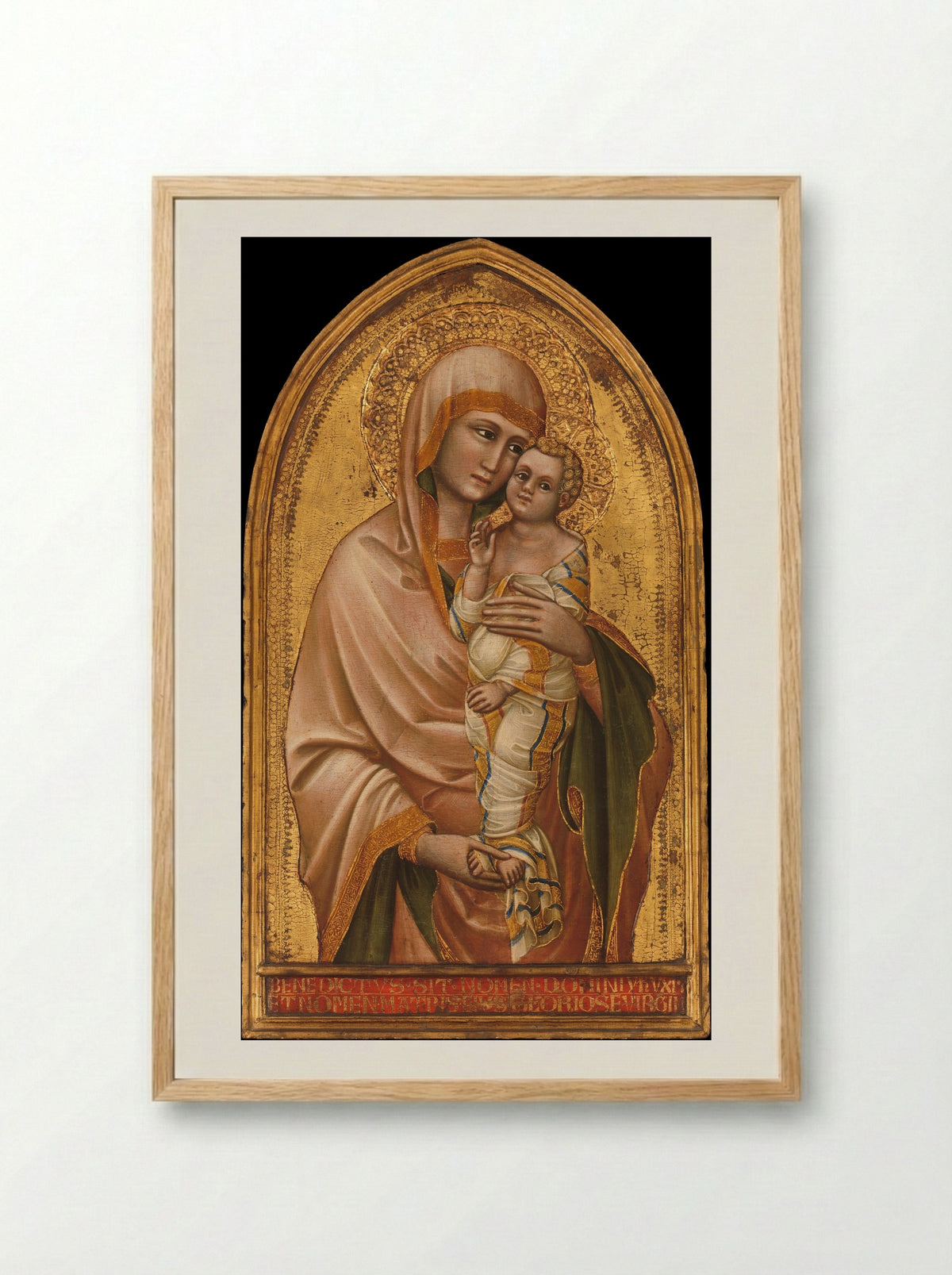 Madonna and Child - Guariento di Arpo - Framed Print Wood
