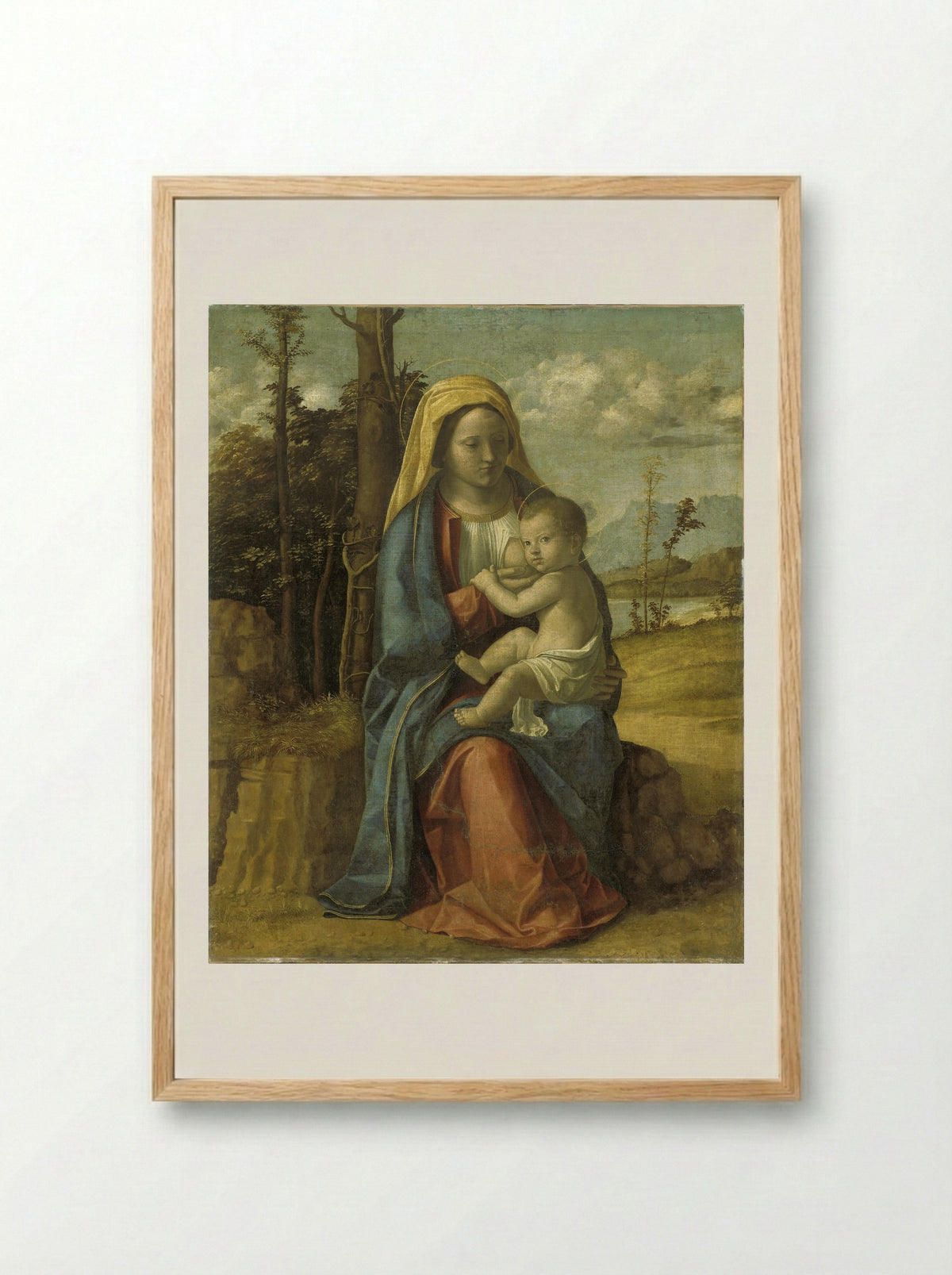 Madonna and Child - Giovanni Battista Cima da Conegliano - Framed Print Wood