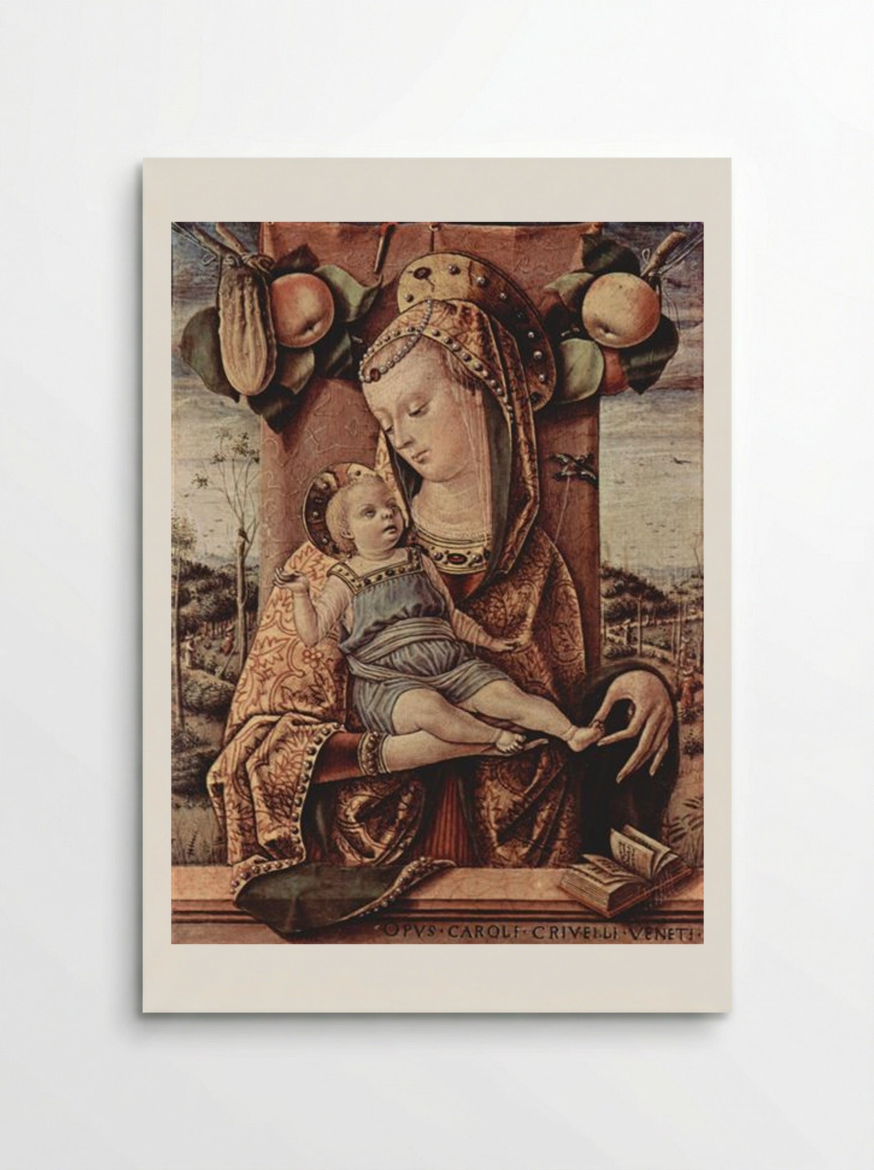 Madonna and Child - Carlo Crivelli - Poster