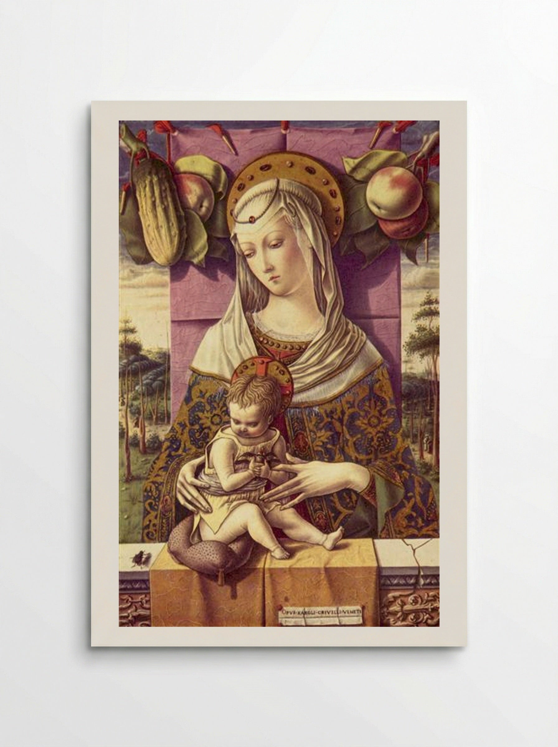 Madonna and Child - Carlo Crivelli - Poster