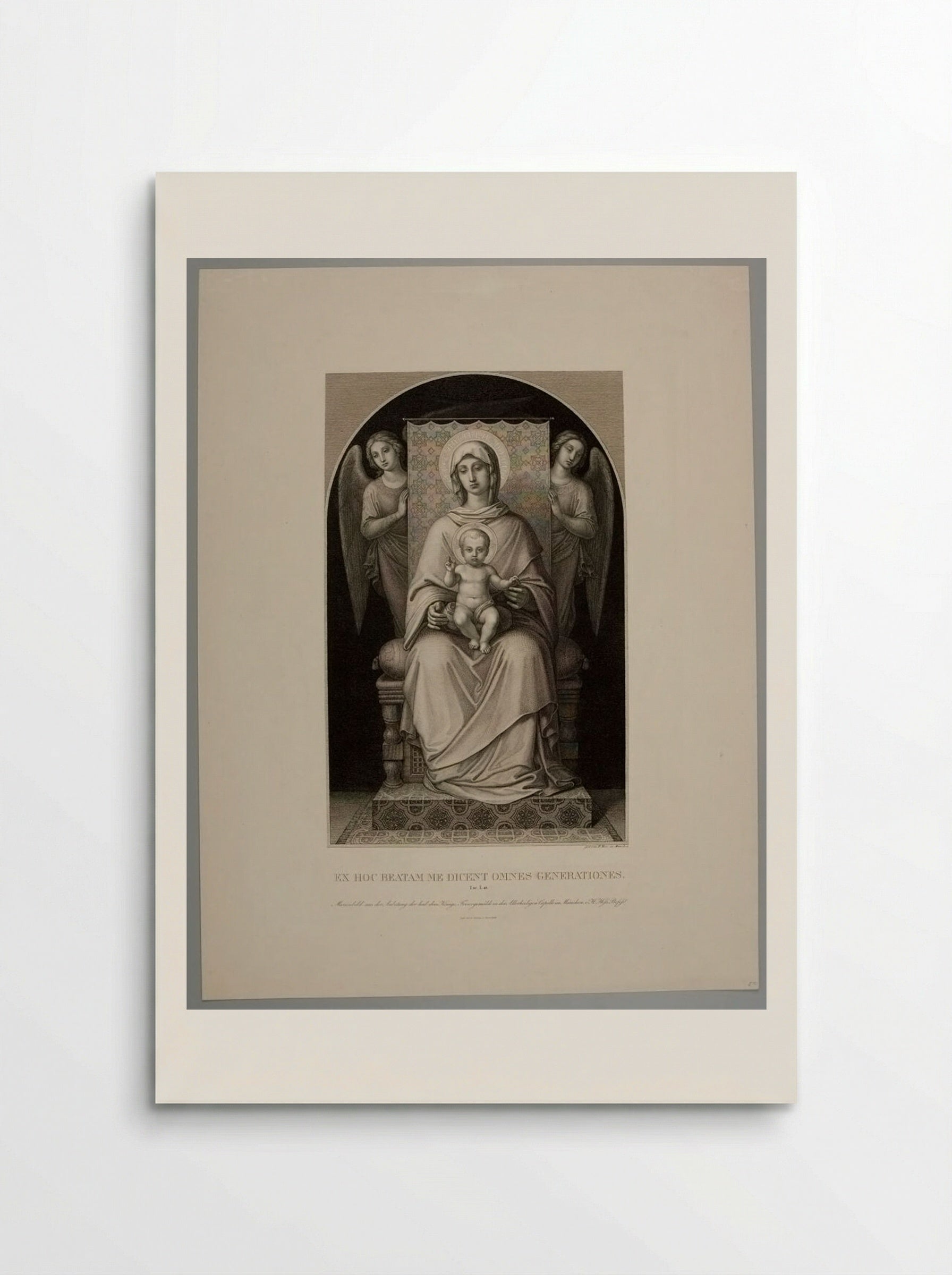 Madonna and Child - Caspar Heinrich Merz - Poster