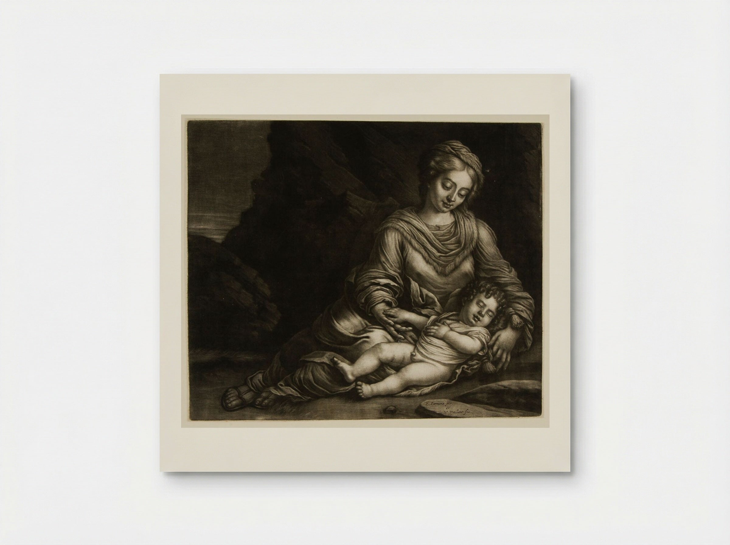 Madonna and Child - Wallerant Vaillant - Poster