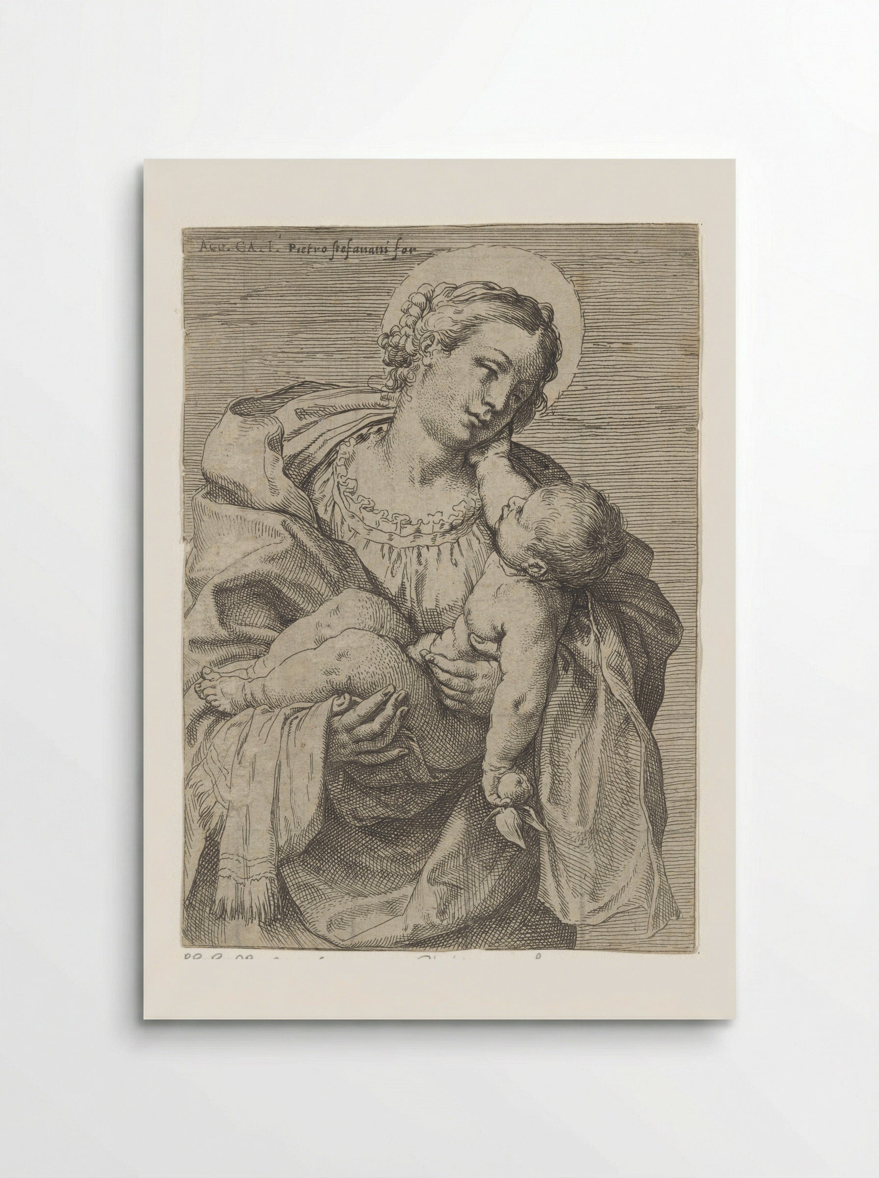 Madonna and Child - Annibale Carracci - Poster