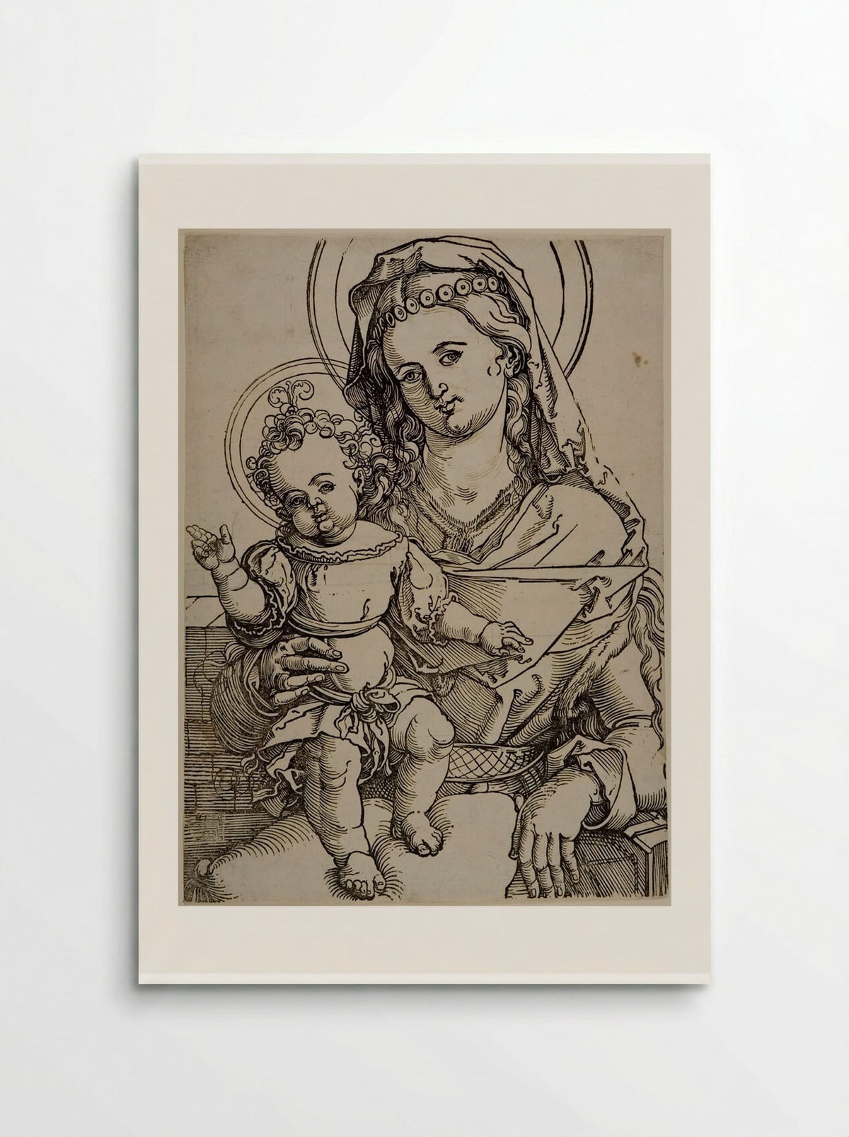 Madonna and Child - Sebald Beham - Poster