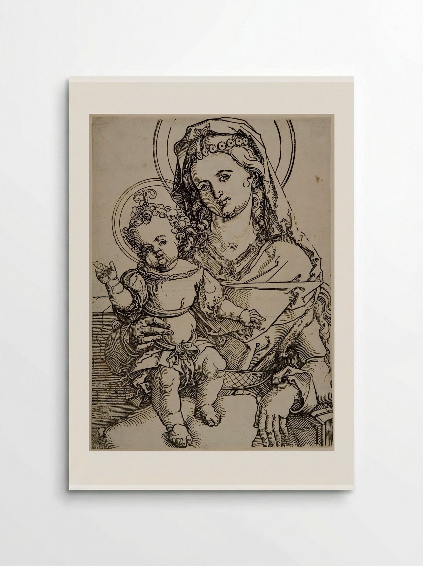 Madonna and Child - Sebald Beham - Poster