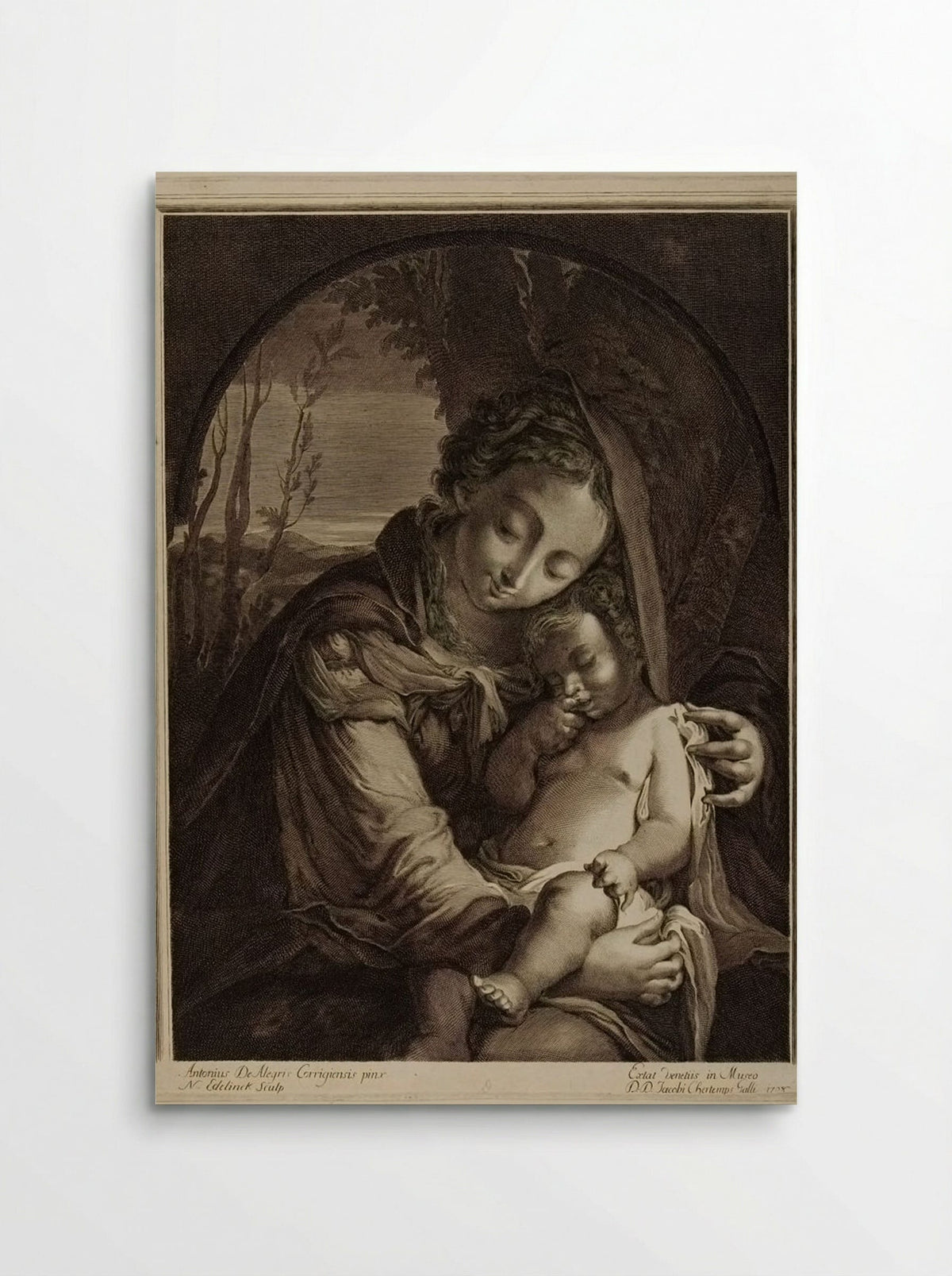 Madonna and Child - Nicolas Edelinck - Poster