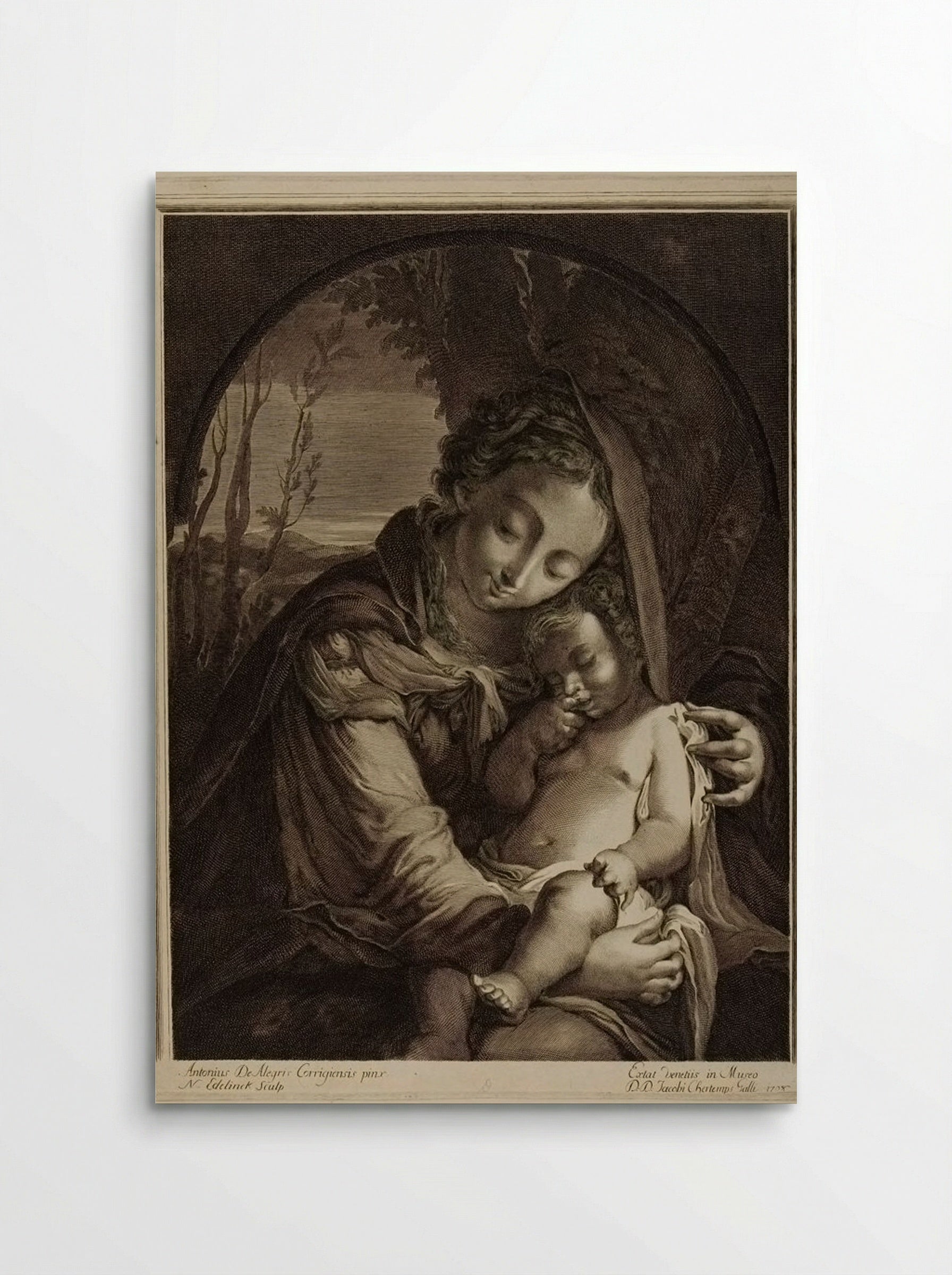 Madonna and Child - Nicolas Edelinck - Poster