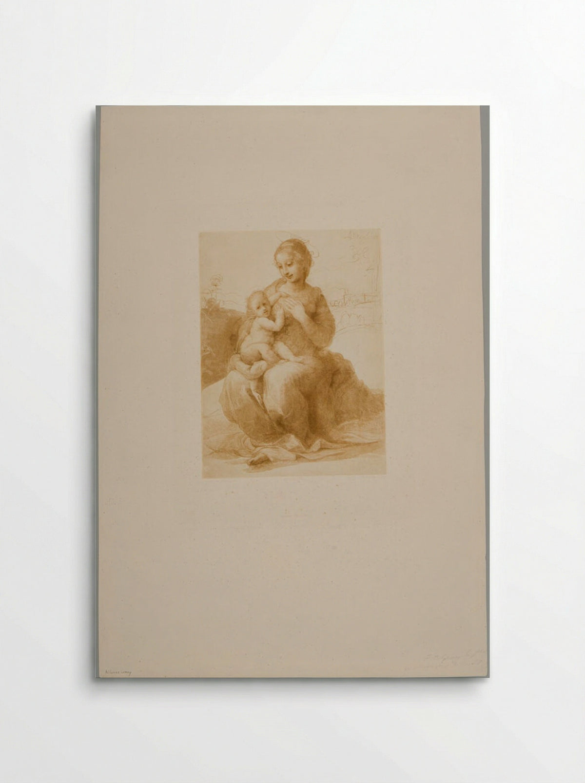 Madonna and Child - Alphonse Leroy - Poster