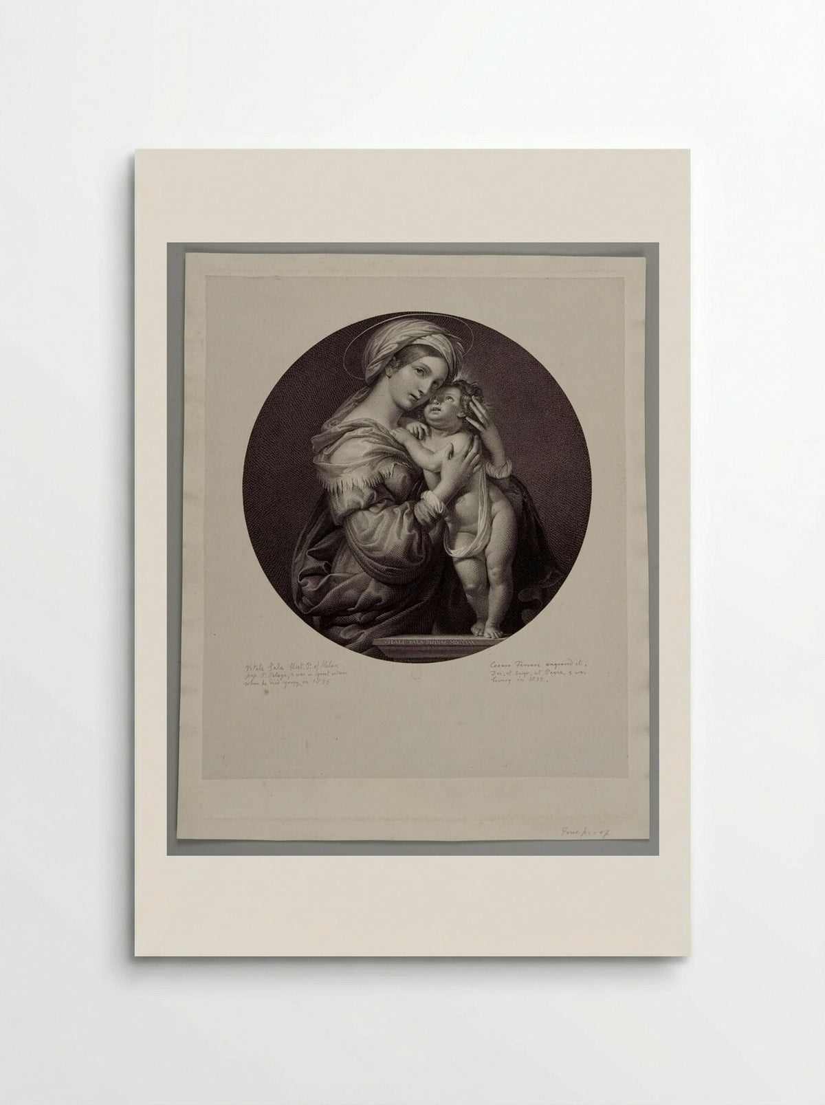 Madonna and Child - Cesare Ferreri - Poster