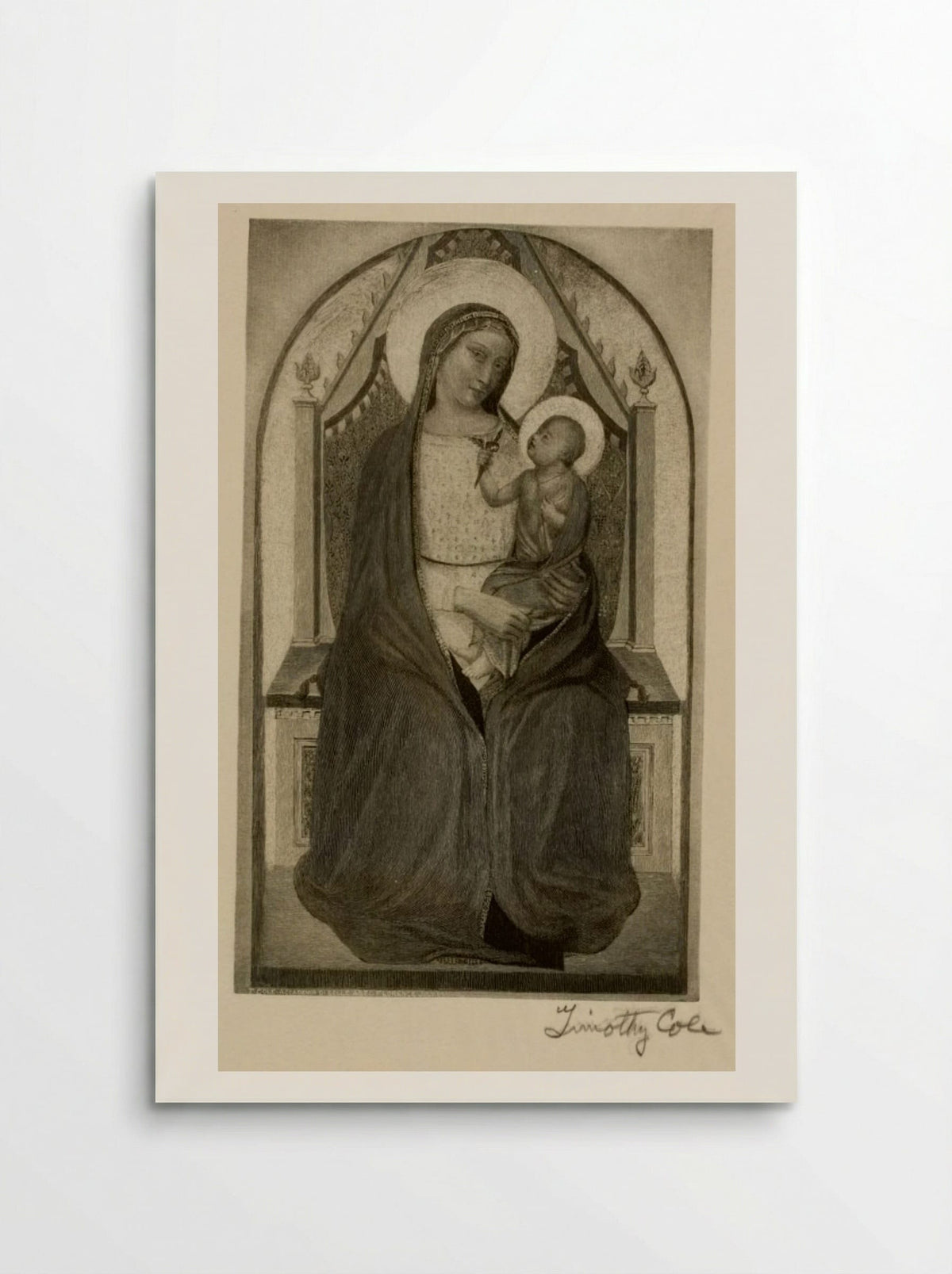 Madonna and Child - Timothy Cole - Poster