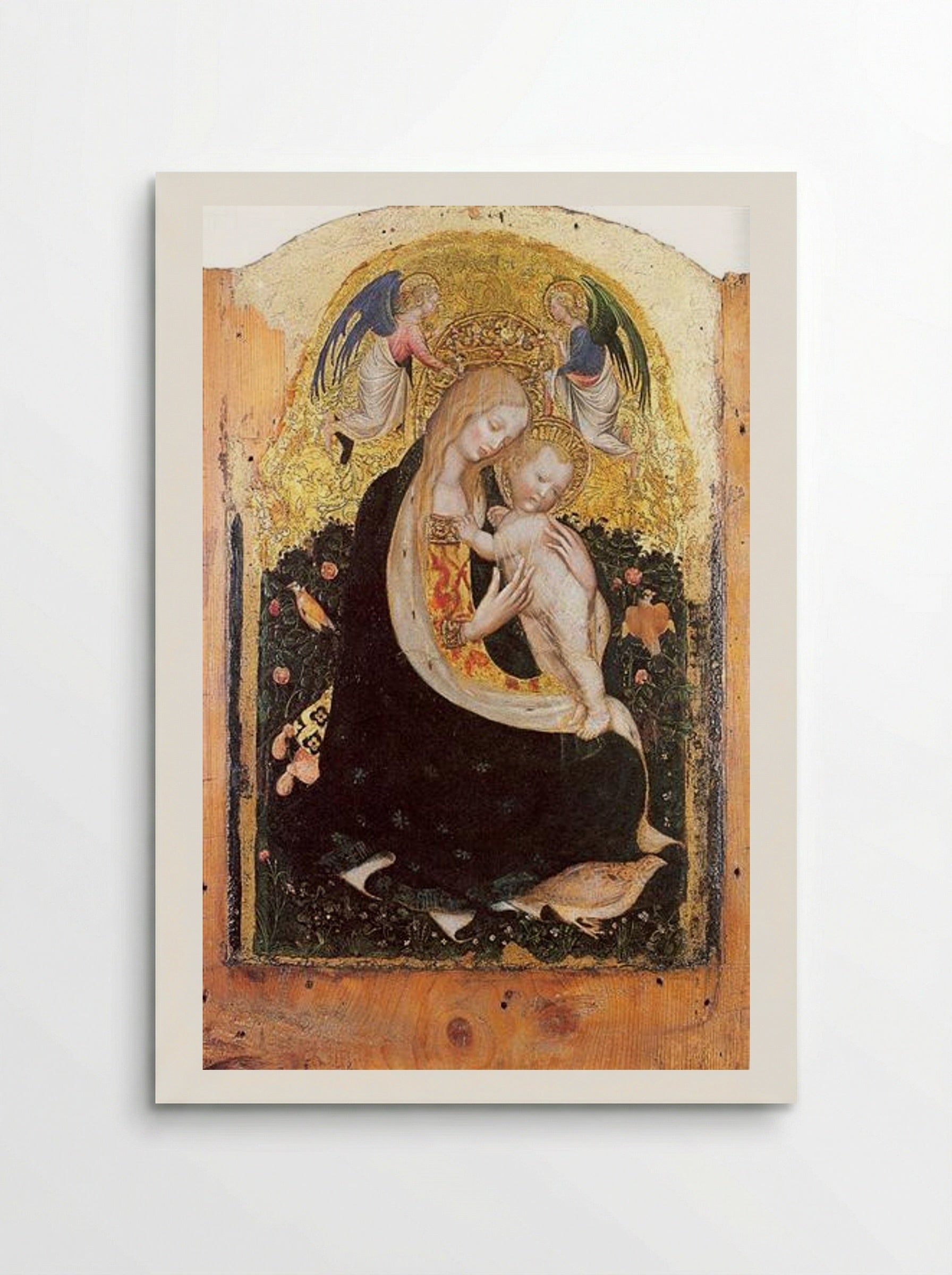 Madonna and Quail - Pisanello - Poster