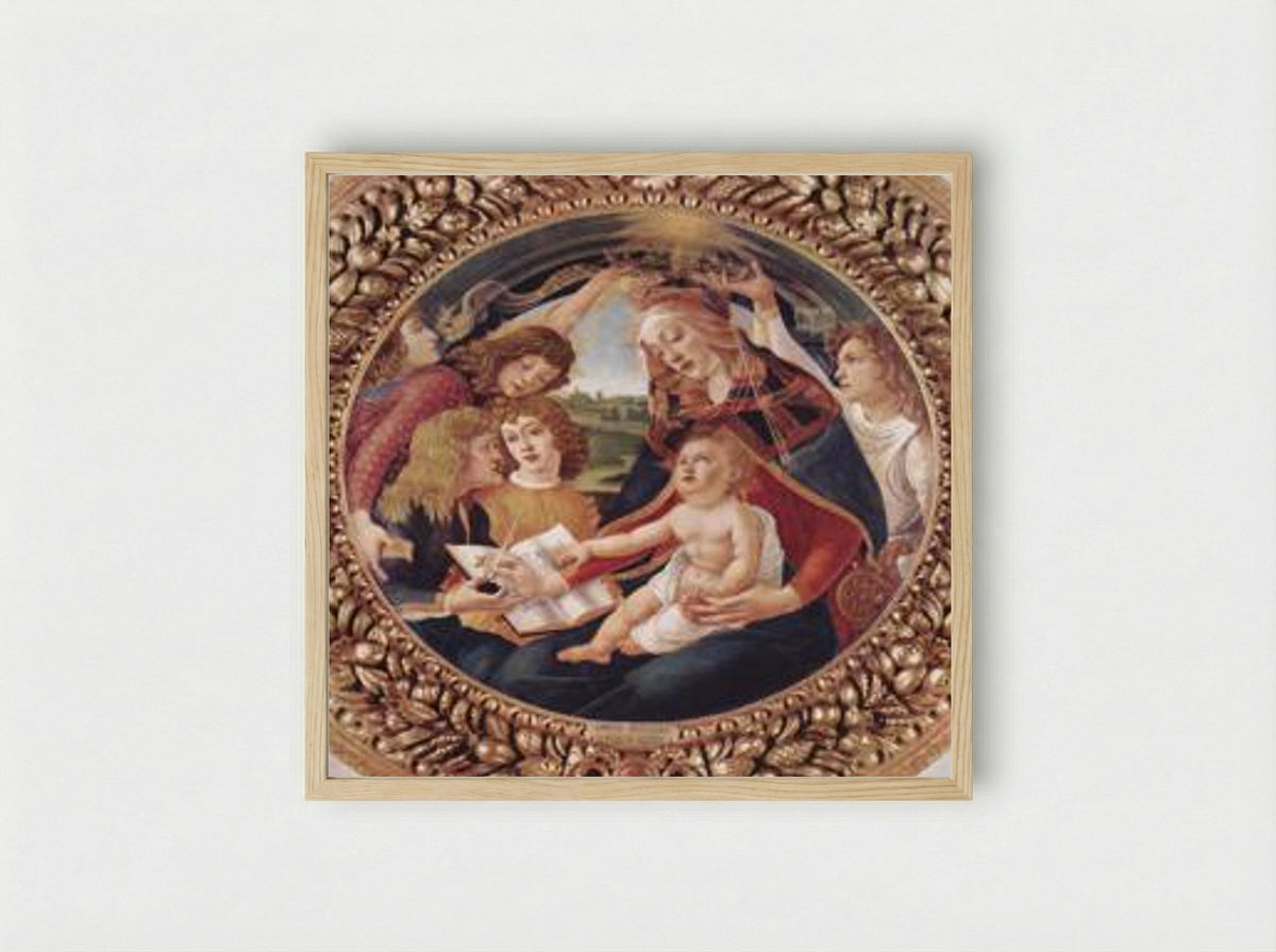 Madonna del Magnificat - Sandro Botticelli - Framed Print Wood