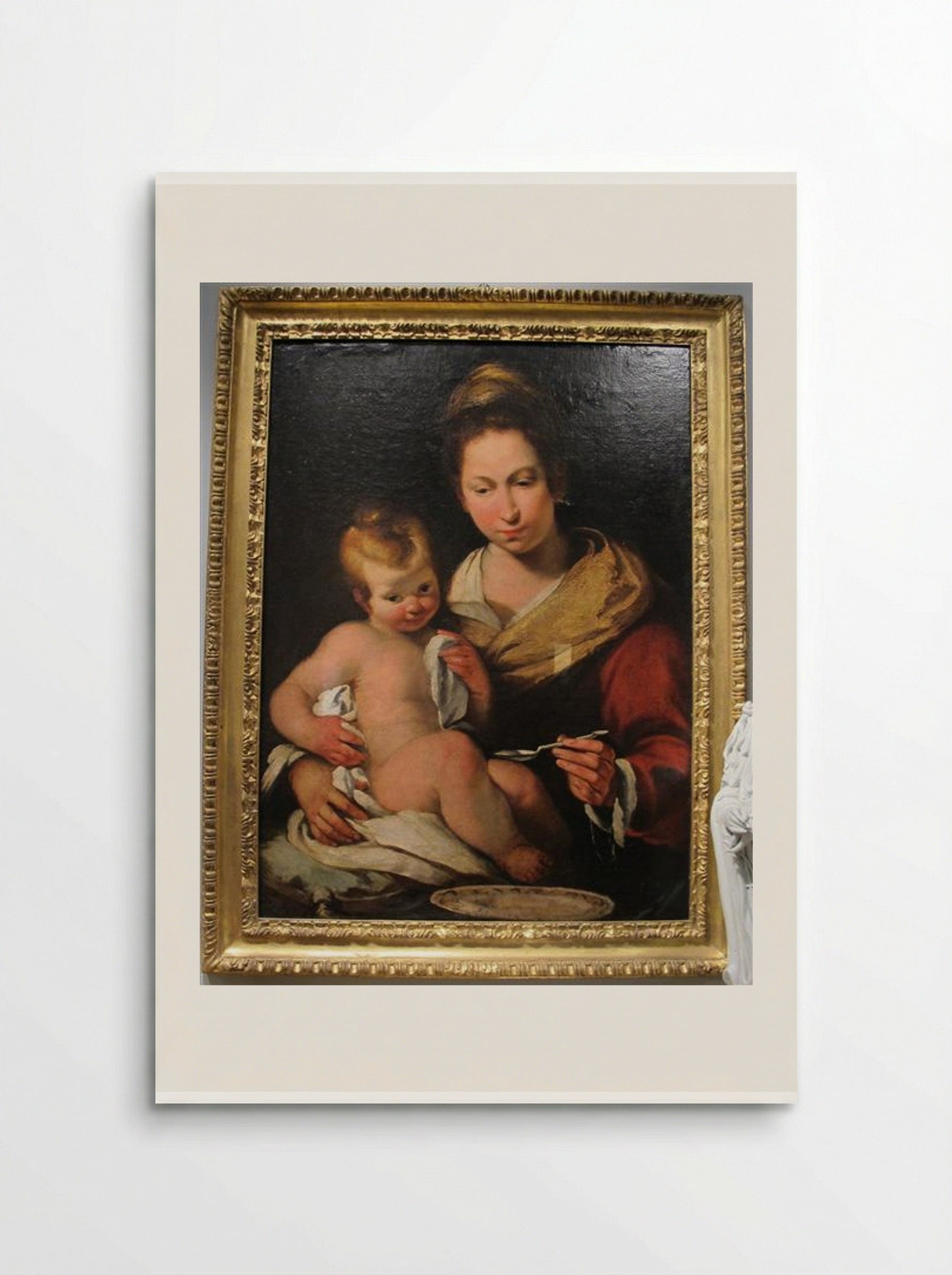 Madonna della pappa - Bernardo Strozzi - Poster