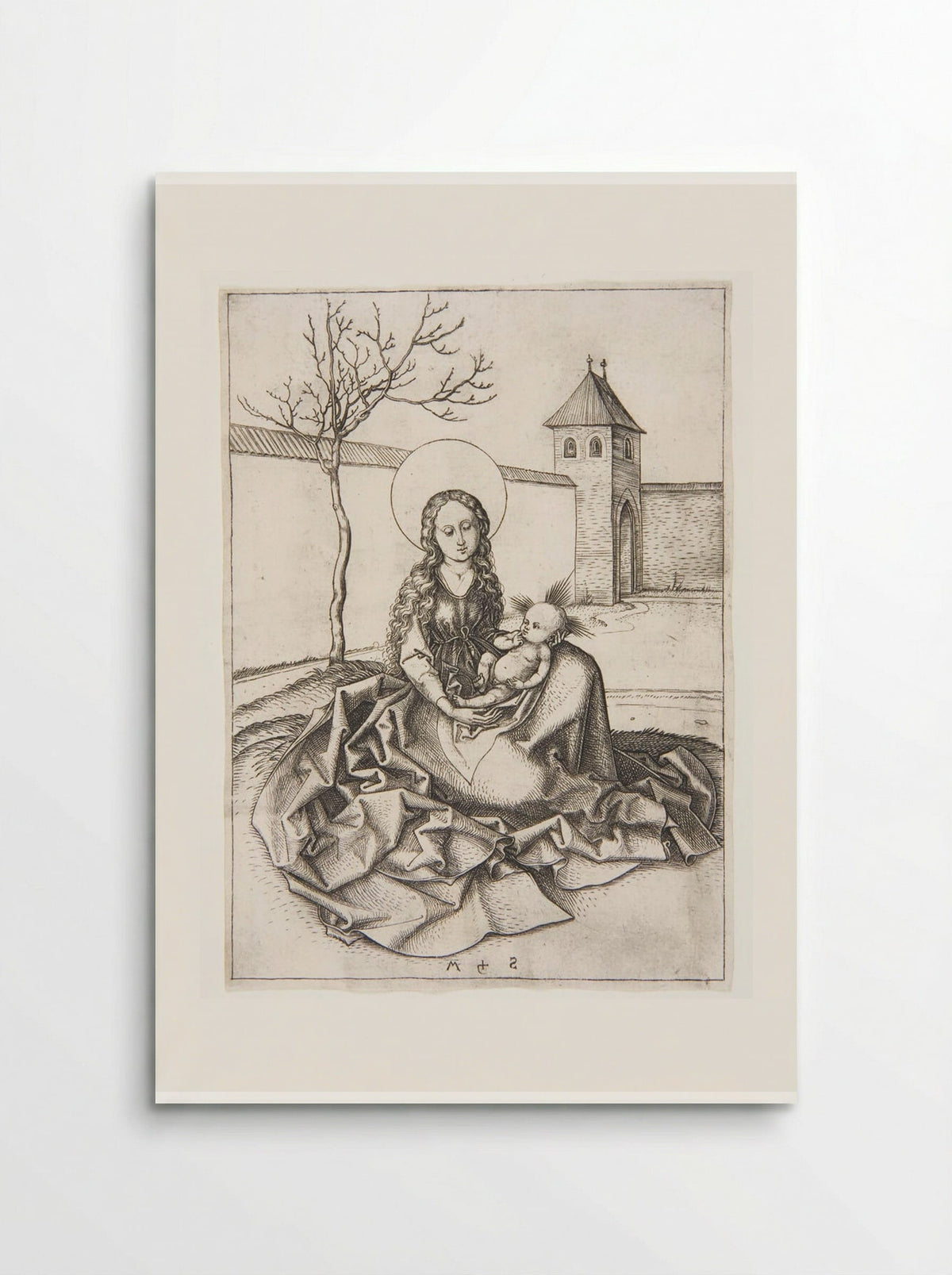 Madonna in a Courtyard - Martin Schongauer - Poster