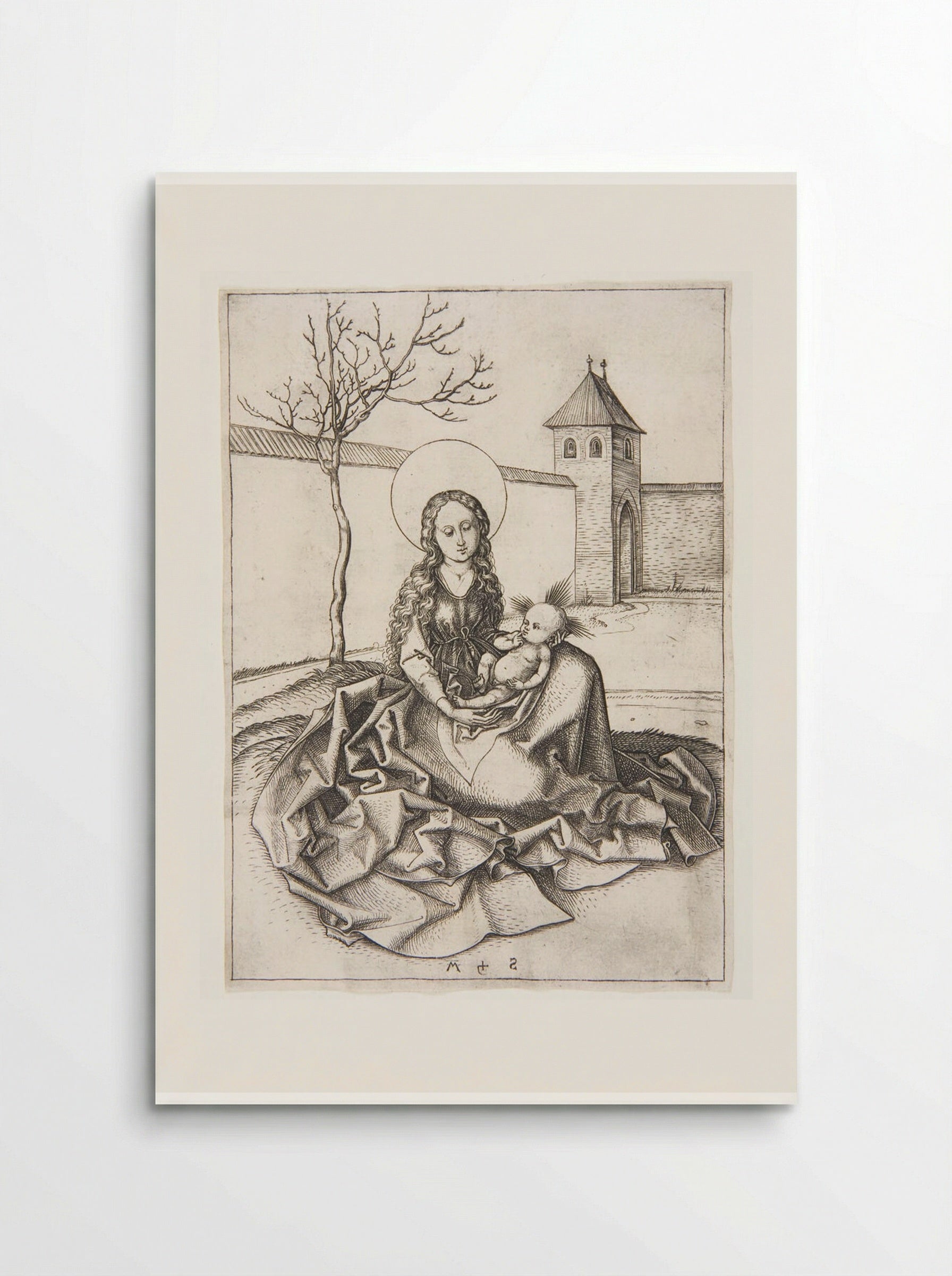 Madonna in a Courtyard - Martin Schongauer - Poster