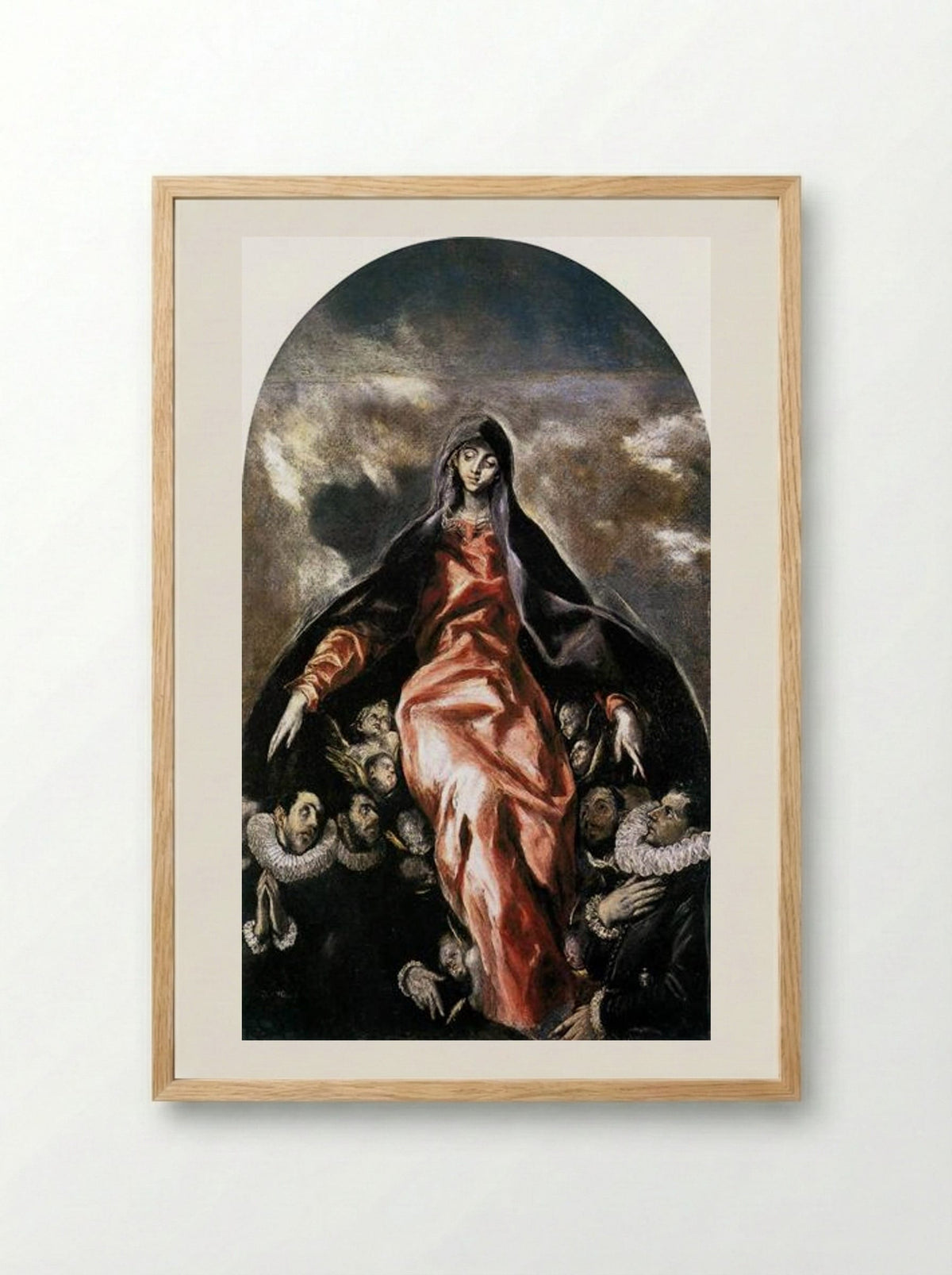 Madonna of Charity - El Greco - Framed Print Wood