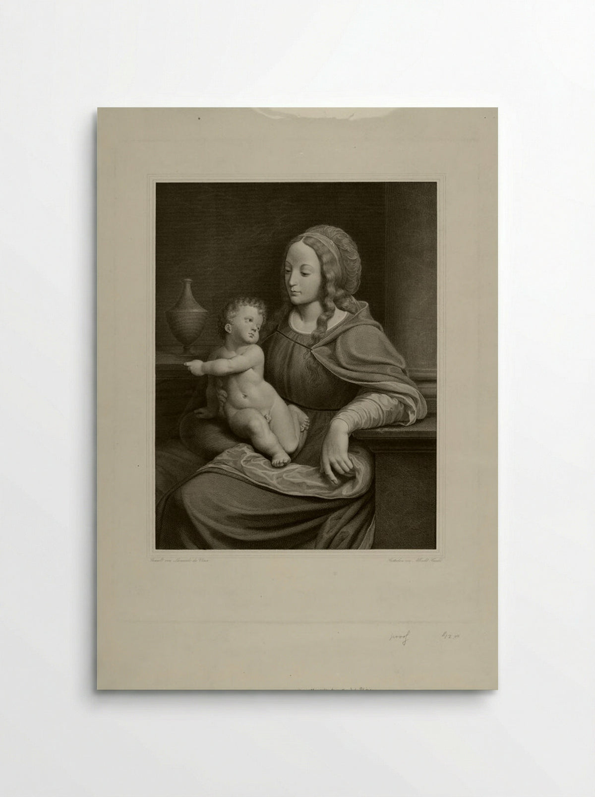 Madonna of Count Schönborn at Pommersefelden - Albrecht Christoph Reindel - Poster