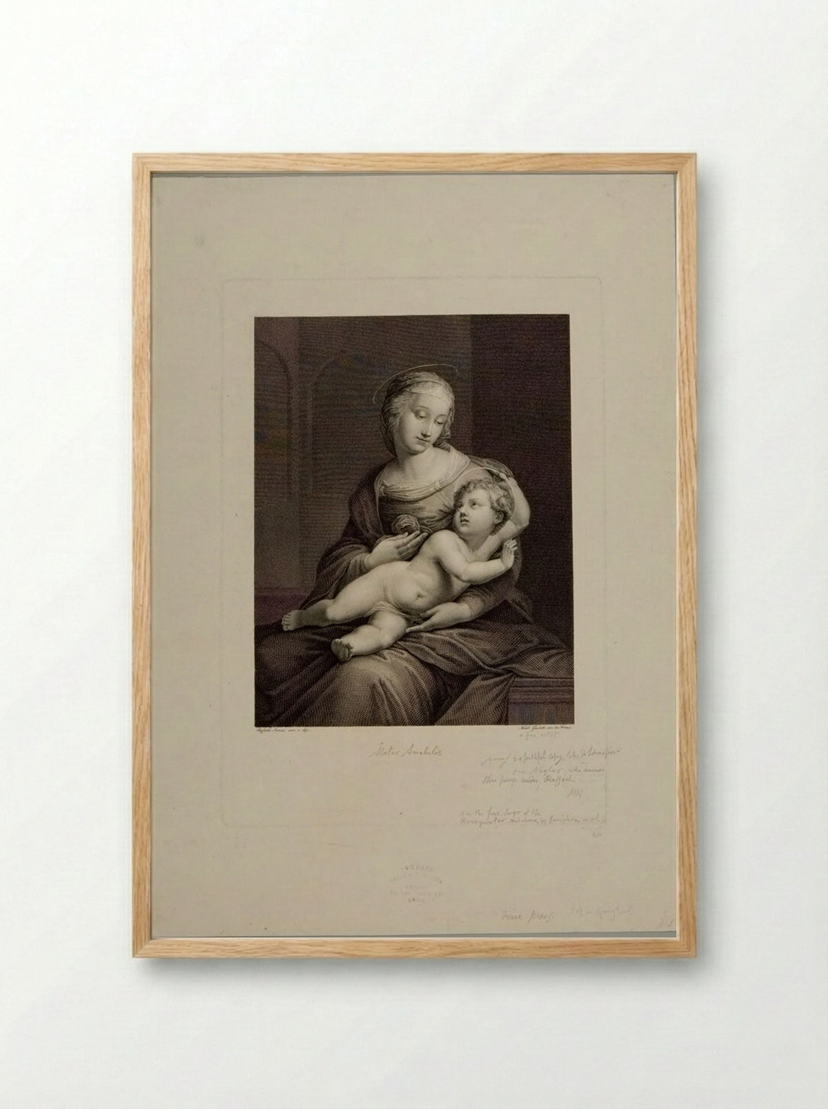Madonna of the Bridgewater Gallery - Nicolo Guidetti - Framed Print Wood