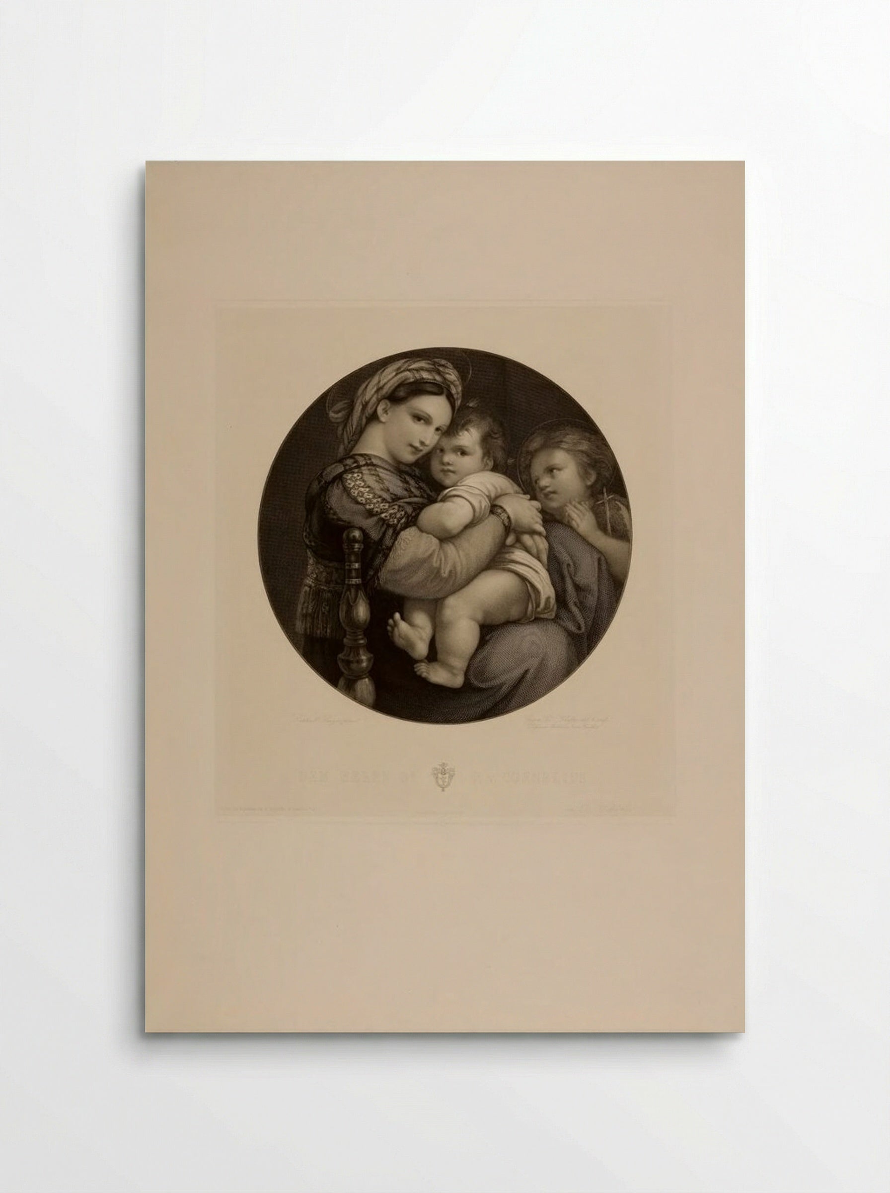 Madonna of the Chair - Eugen Eduard Schäffer - Poster