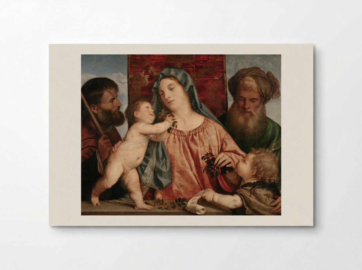Madonna of the Cherries - Titian - Poster