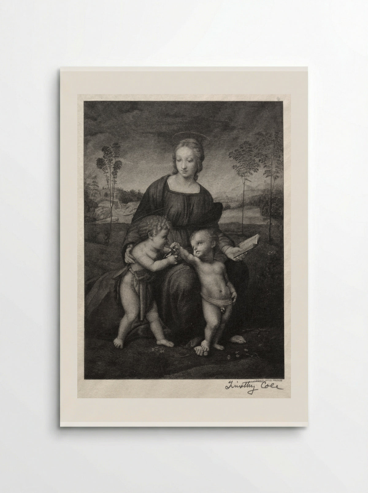 Madonna of the Goldfinch - Timothy Cole - Poster