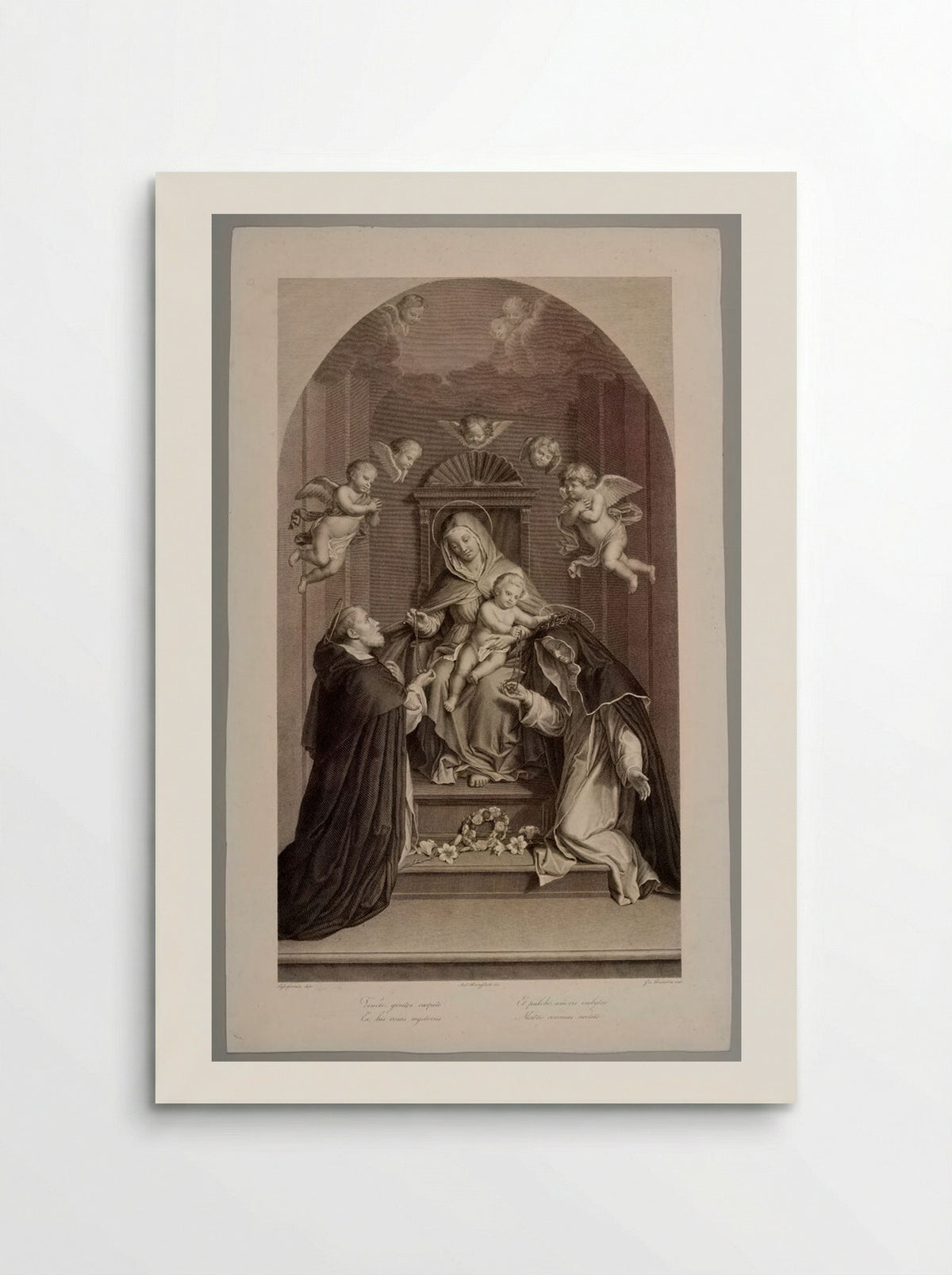Madonna of the Rosaries - Giovanni Balestra - Poster