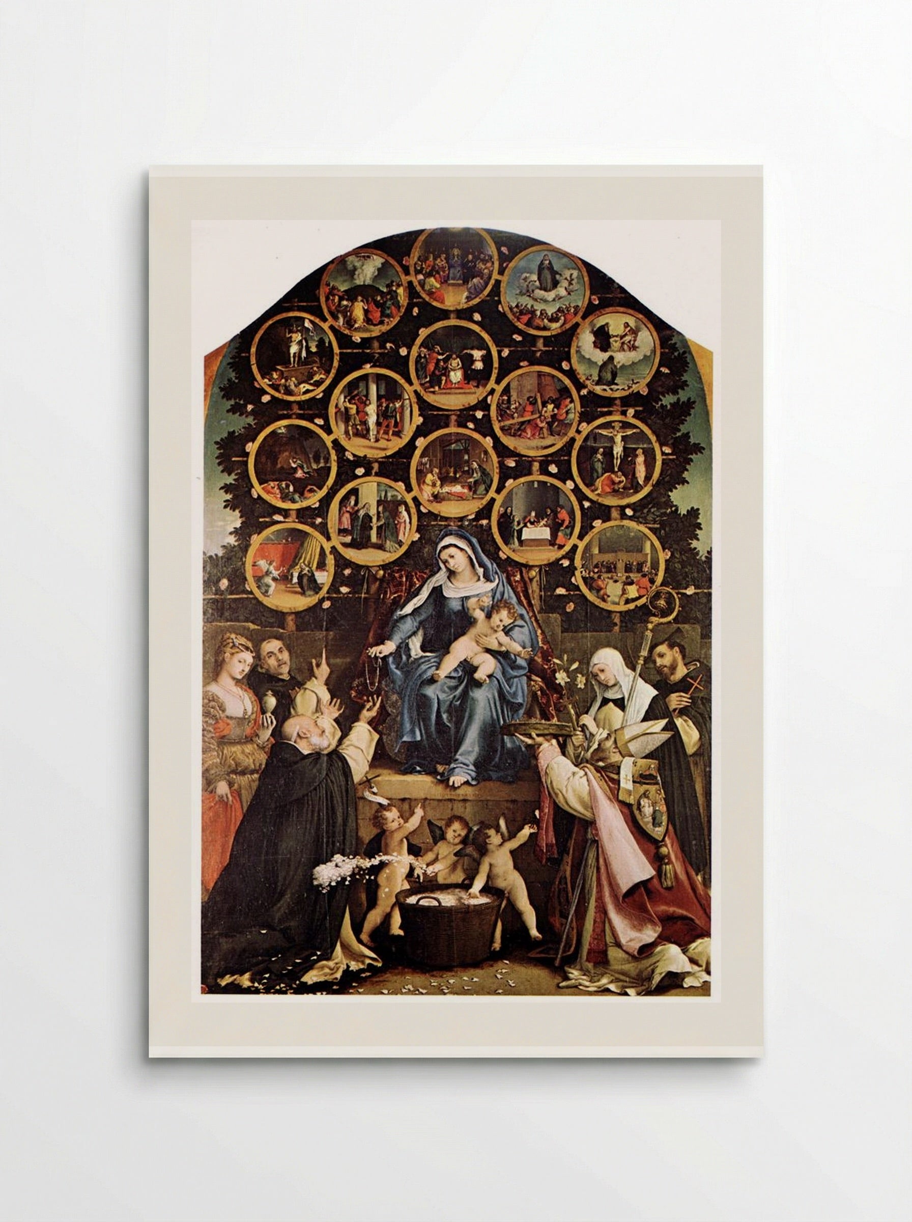 Madonna of the Rosary - Lorenzo Lotto - Poster