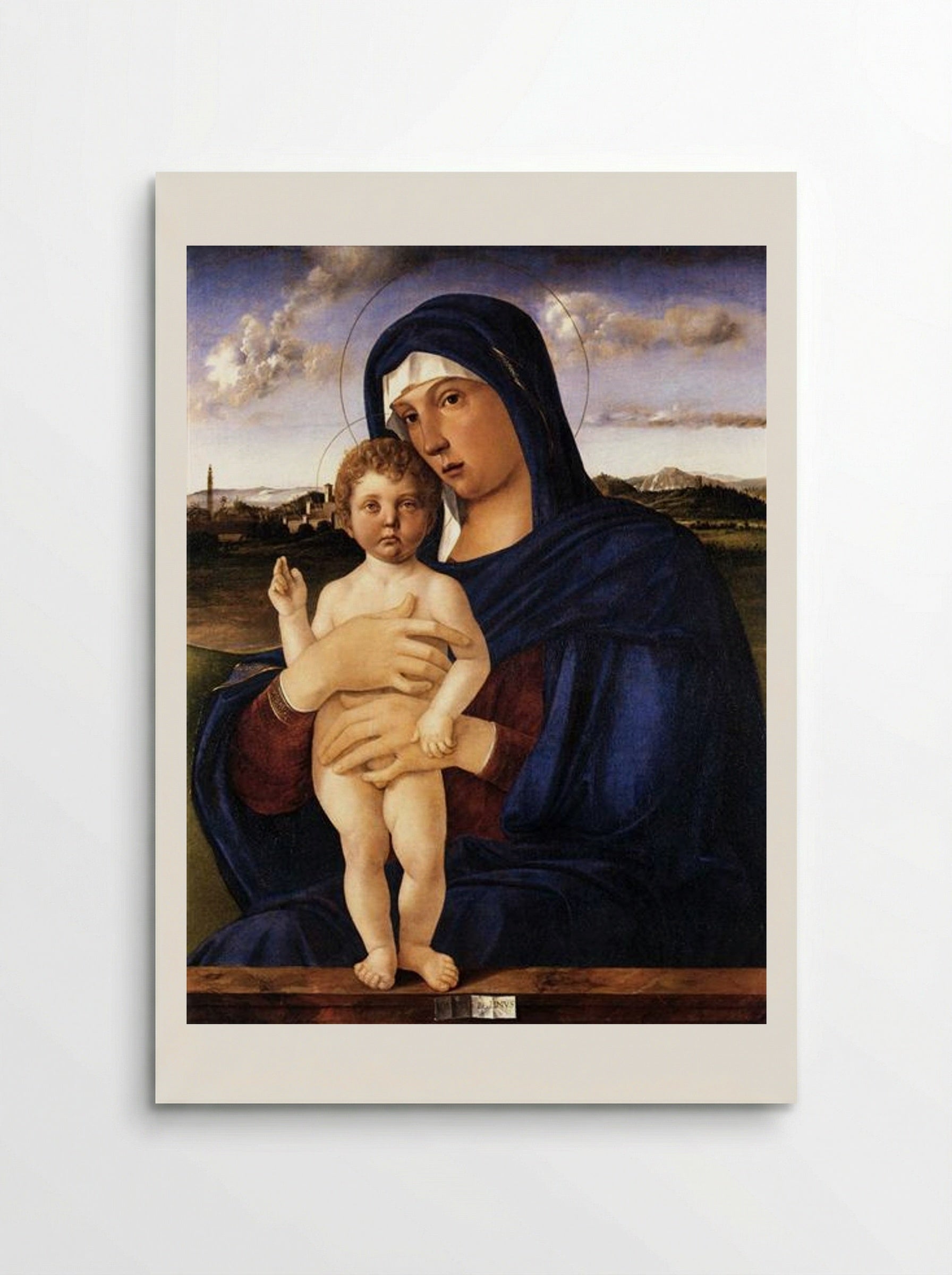 Madonna with Blessing Child - Giovanni Bellini - Poster