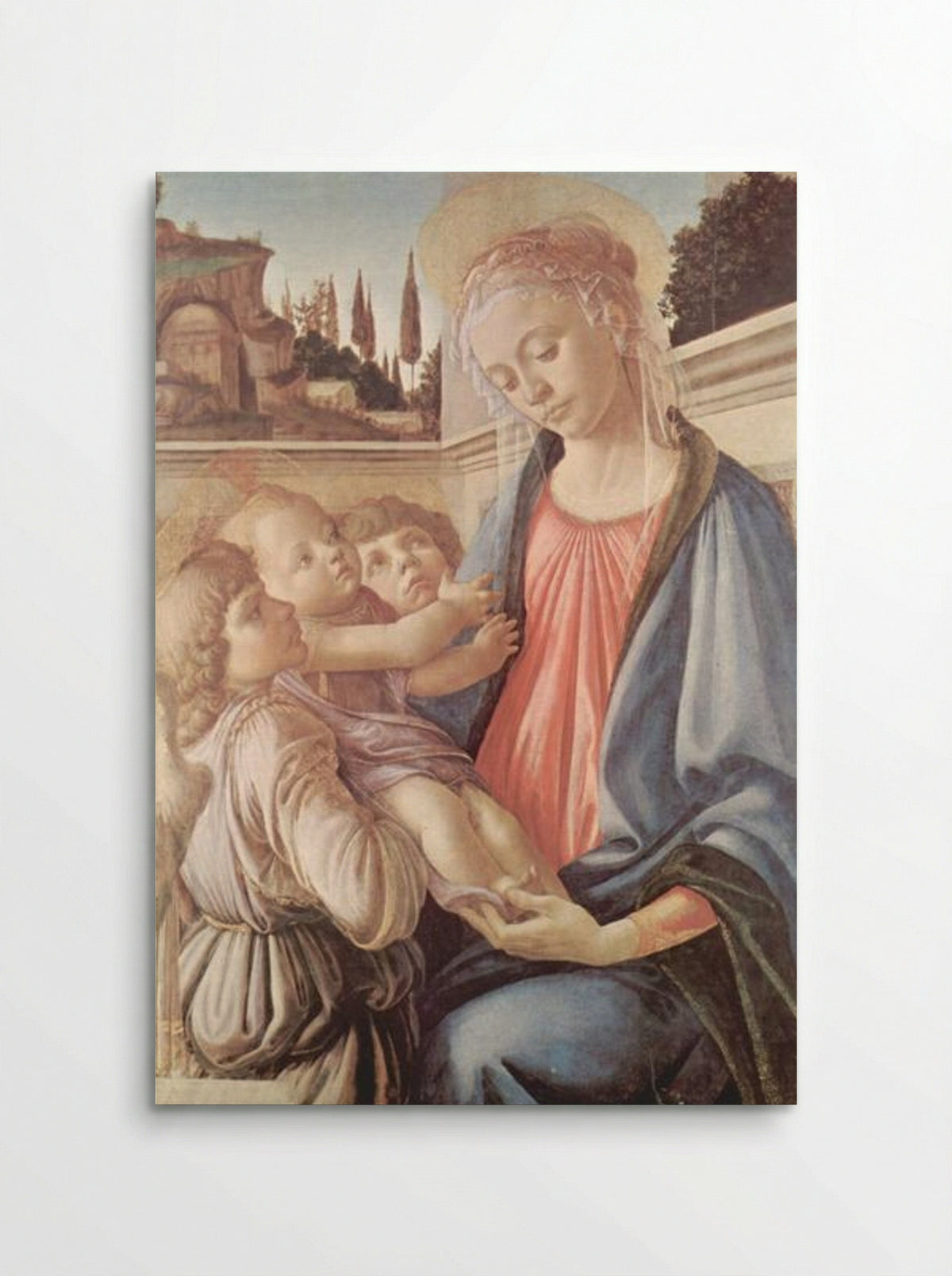 Madonna with Two Angels - Sandro Botticelli - Poster