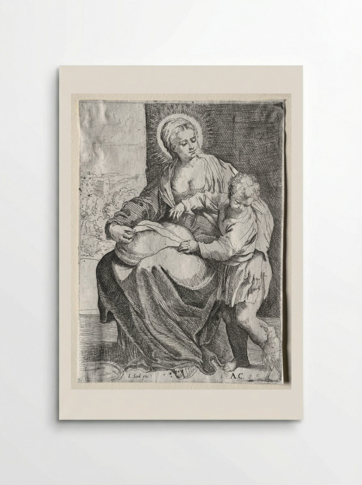 Madonna with the White Raven - Annibale Carracci - Poster