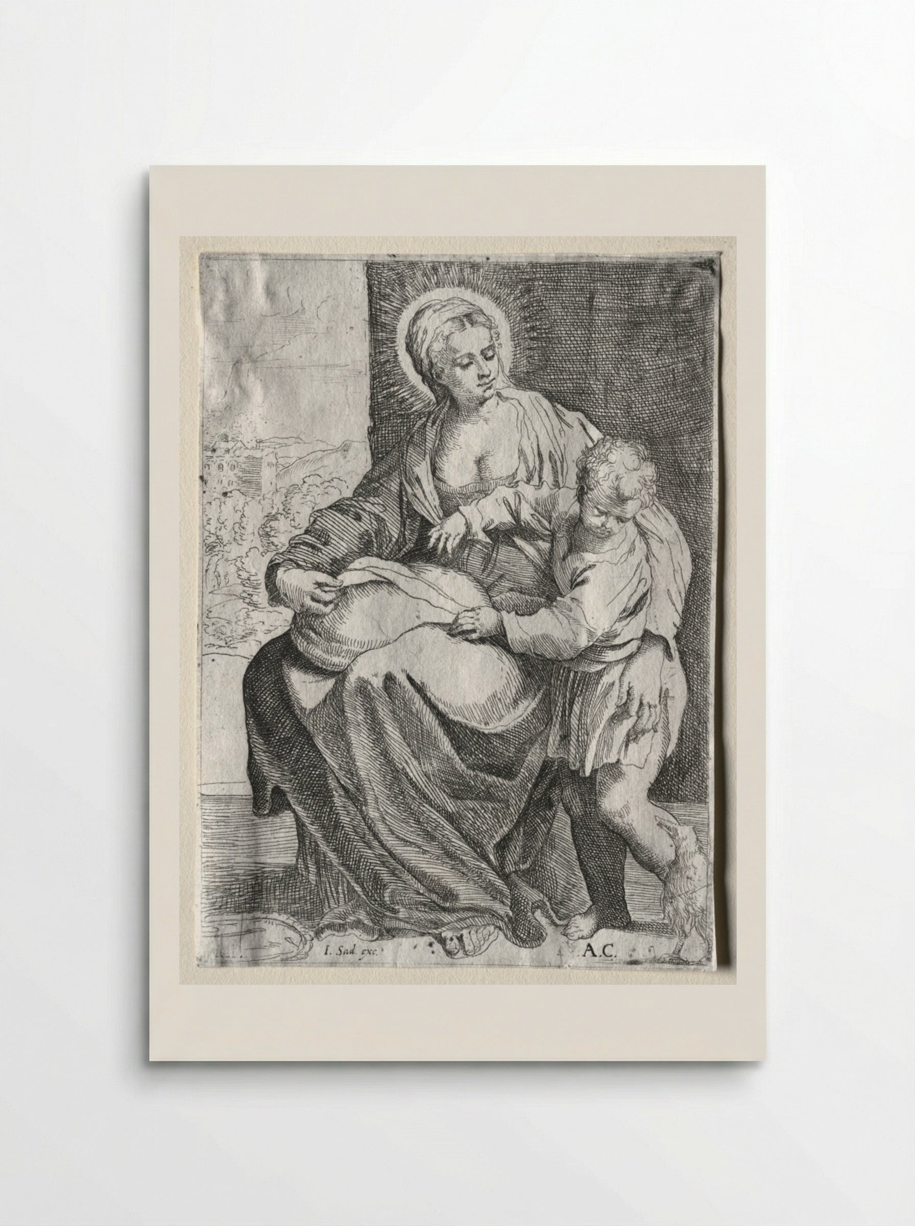 Madonna with the White Raven - Annibale Carracci - Poster