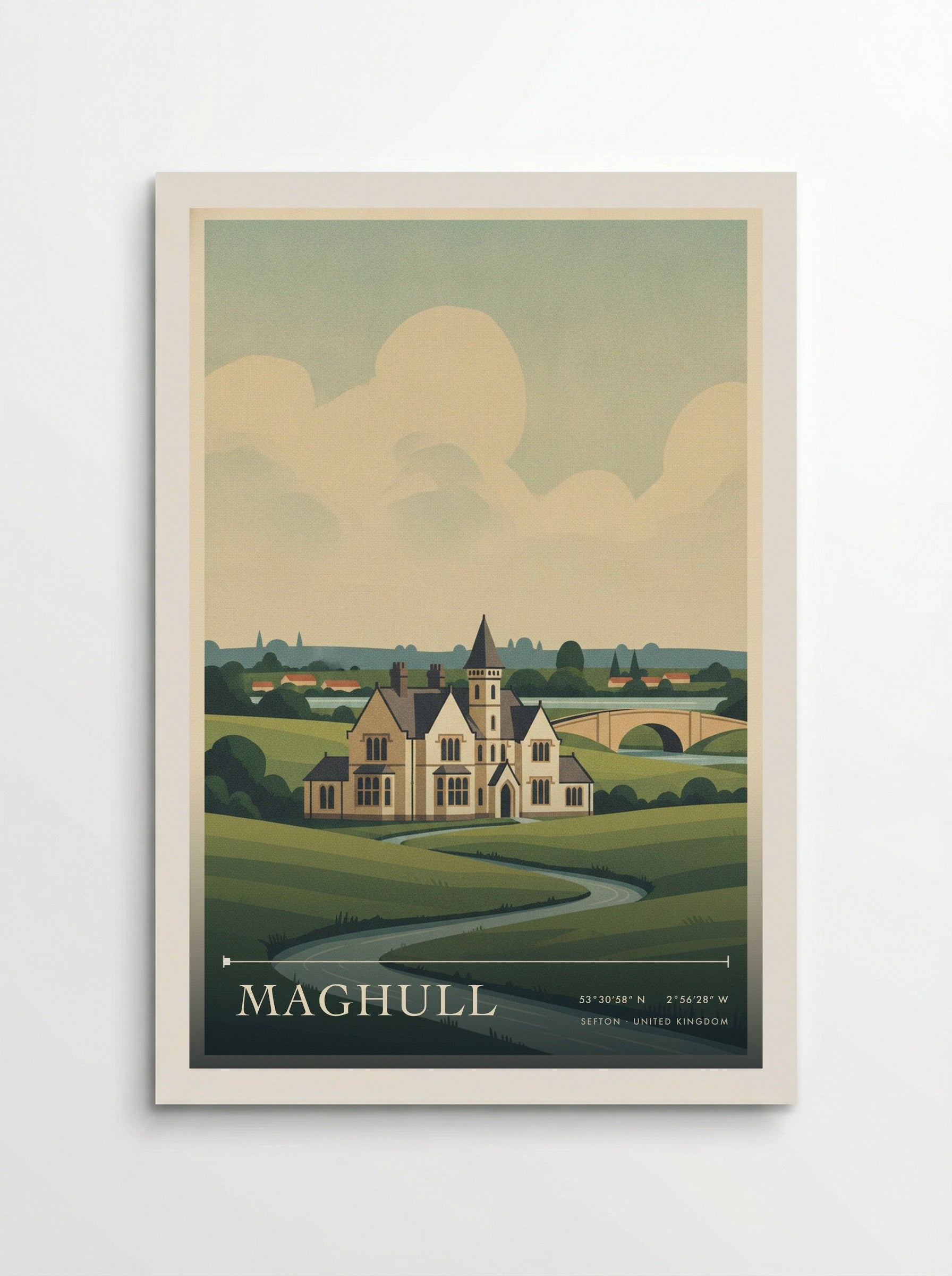 Maghull Sefton United Kingdom Travel Poster - Poster