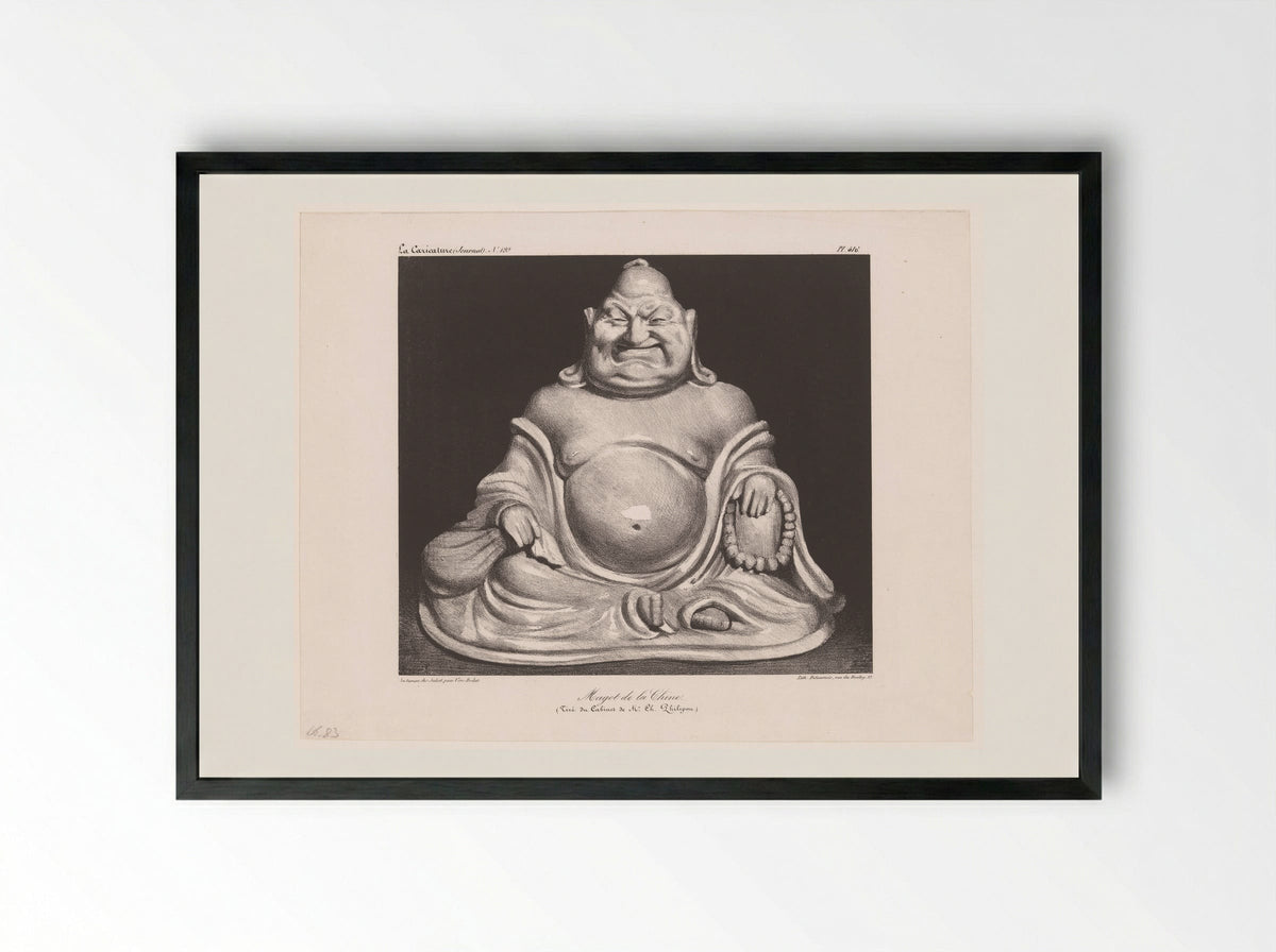 Magot de la Chine - Honoré Daumier - Framed Print Black