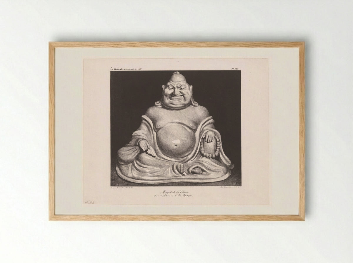 Magot de la Chine - Honoré Daumier - Framed Print Wood